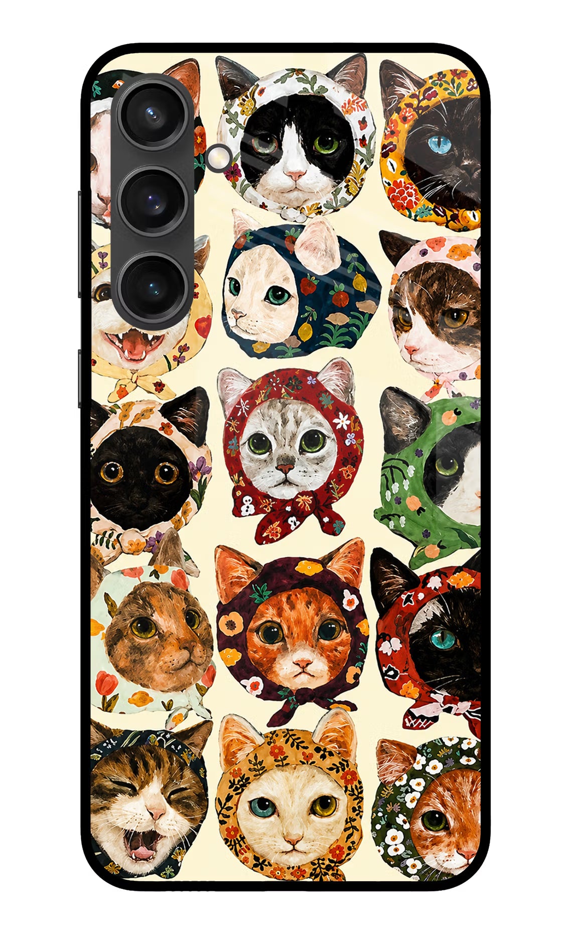 Cool Cat Samsung S23 FE 5G Glass Case - Cool Cat Samsung S23 FE 5G Glass Case Cool Cat Samsung S23 FE 5G Glass Case