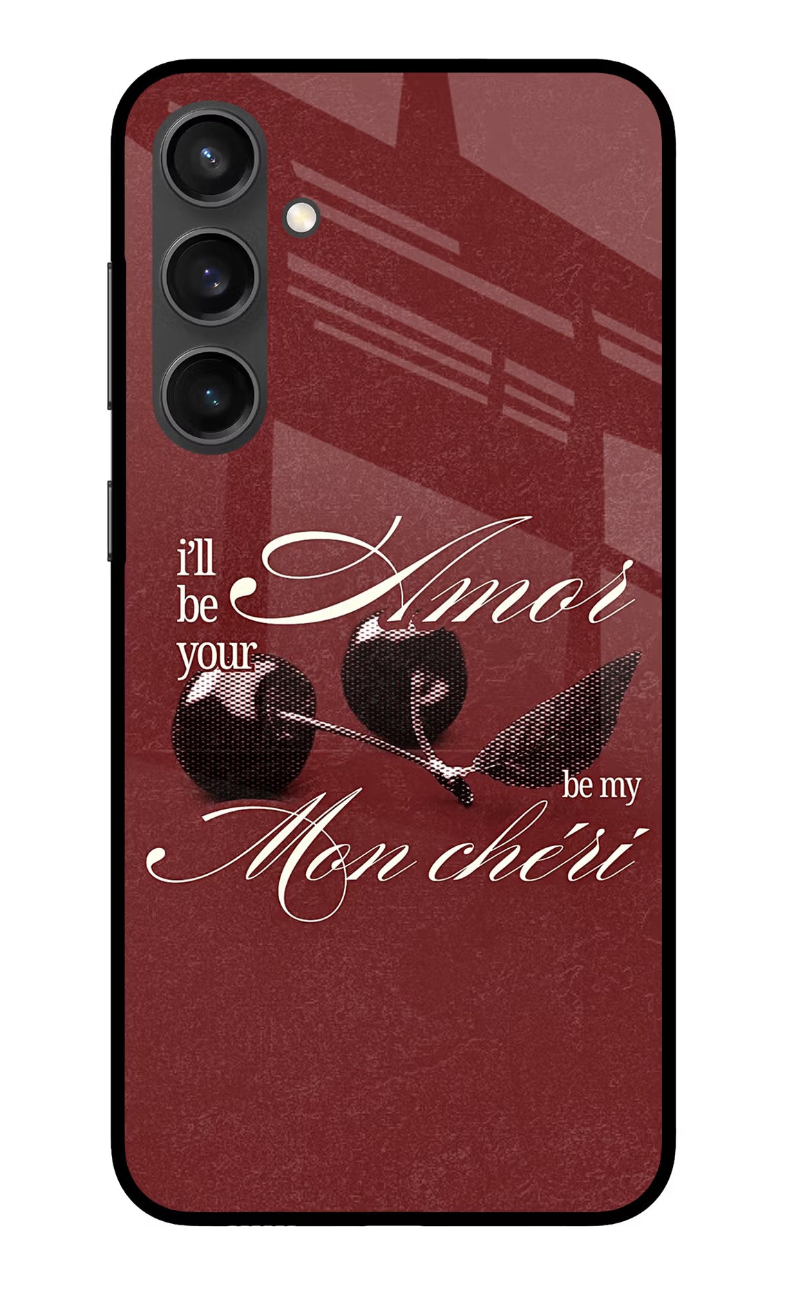 Velvet Cherry Samsung S23 FE 5G Glass Case - Velvet Cherry Samsung S23 FE 5G Glass Case Velvet Cherry Samsung S23 FE 5G Glass Case