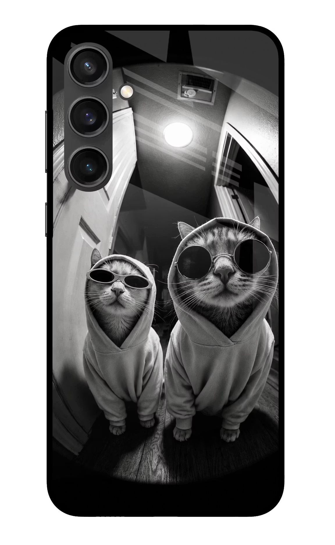 Hood Cats Samsung S23 FE 5G Glass Case - Hood Cats Samsung S23 FE 5G Glass Case Hood Cats Samsung S23 FE 5G Glass Case