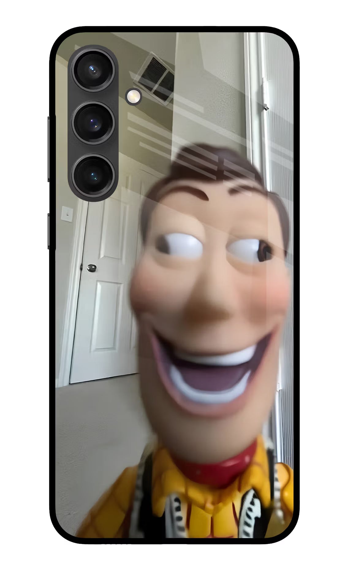 Side Eye Woody Samsung S23 FE 5G Glass Case - Side Eye Woody Samsung S23 FE 5G Glass Case Side Eye Woody Samsung S23 FE 5G Glass Case