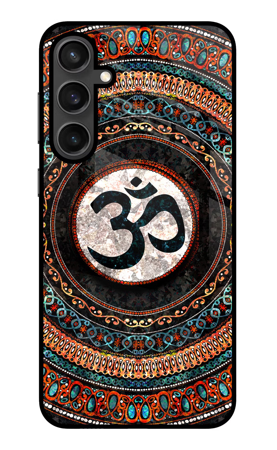 Om Culture Samsung S23 FE 5G Glass Case - Om Culture Samsung S23 FE 5G Glass Case Om Culture Samsung S23 FE 5G Glass Case