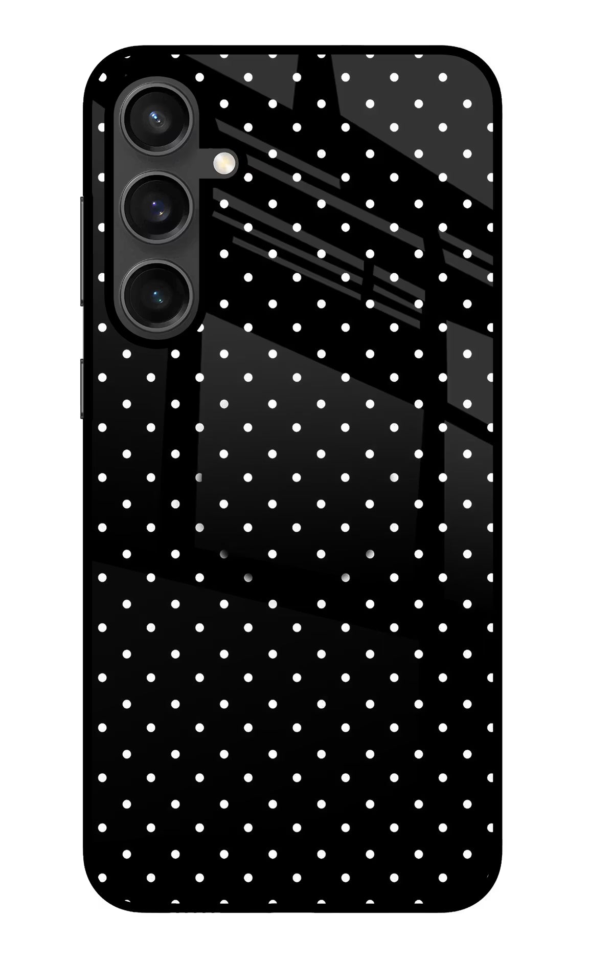 White Dots Samsung S23 FE 5G Glass Case - White Dots Samsung S23 FE 5G Glass Case White Dots Samsung S23 FE 5G Glass Case