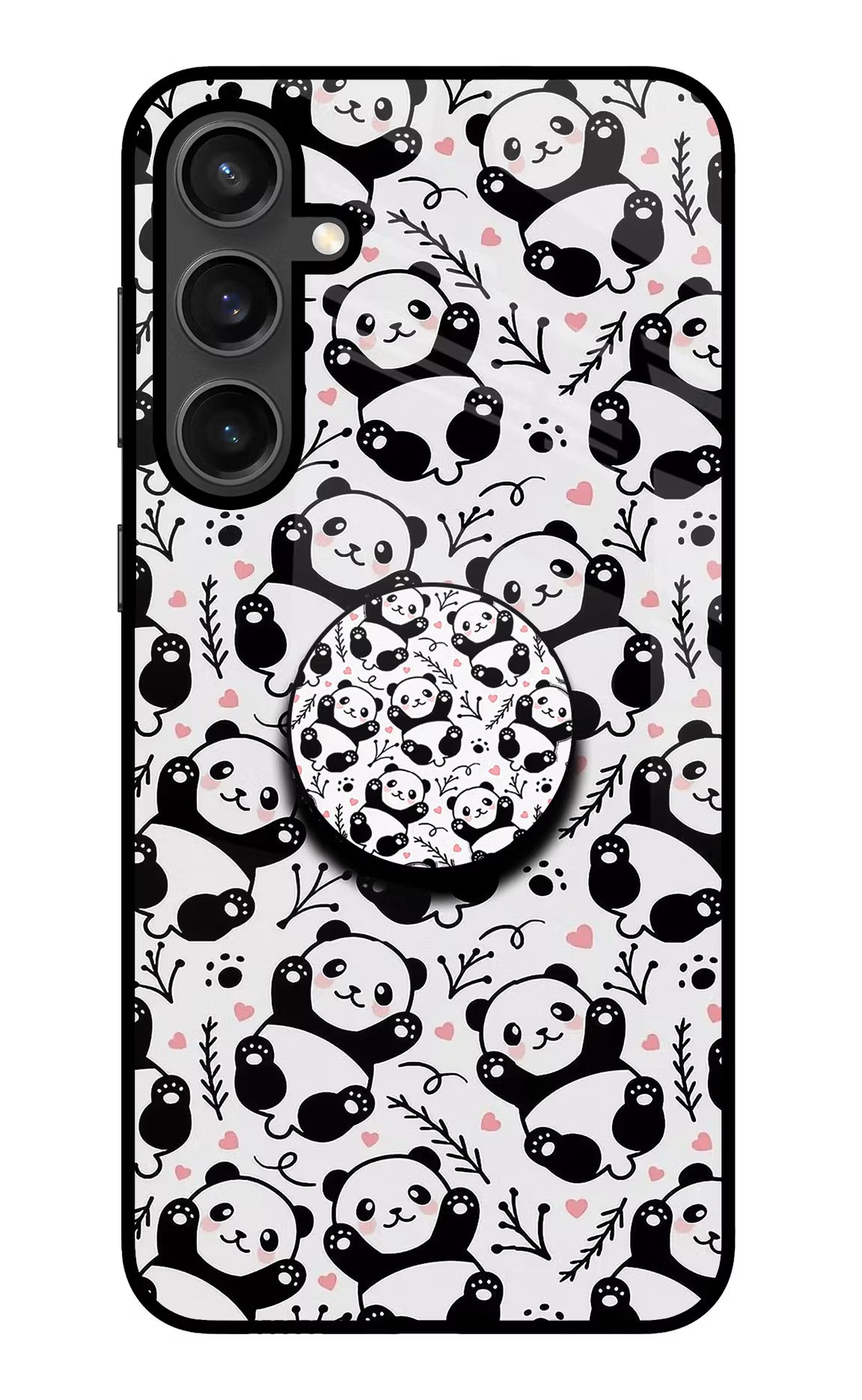 Cute Panda Samsung S23 FE 5G Glass Case - Cute Panda Samsung S23 FE 5G Glass Case Cute Panda Samsung S23 FE 5G Glass Case