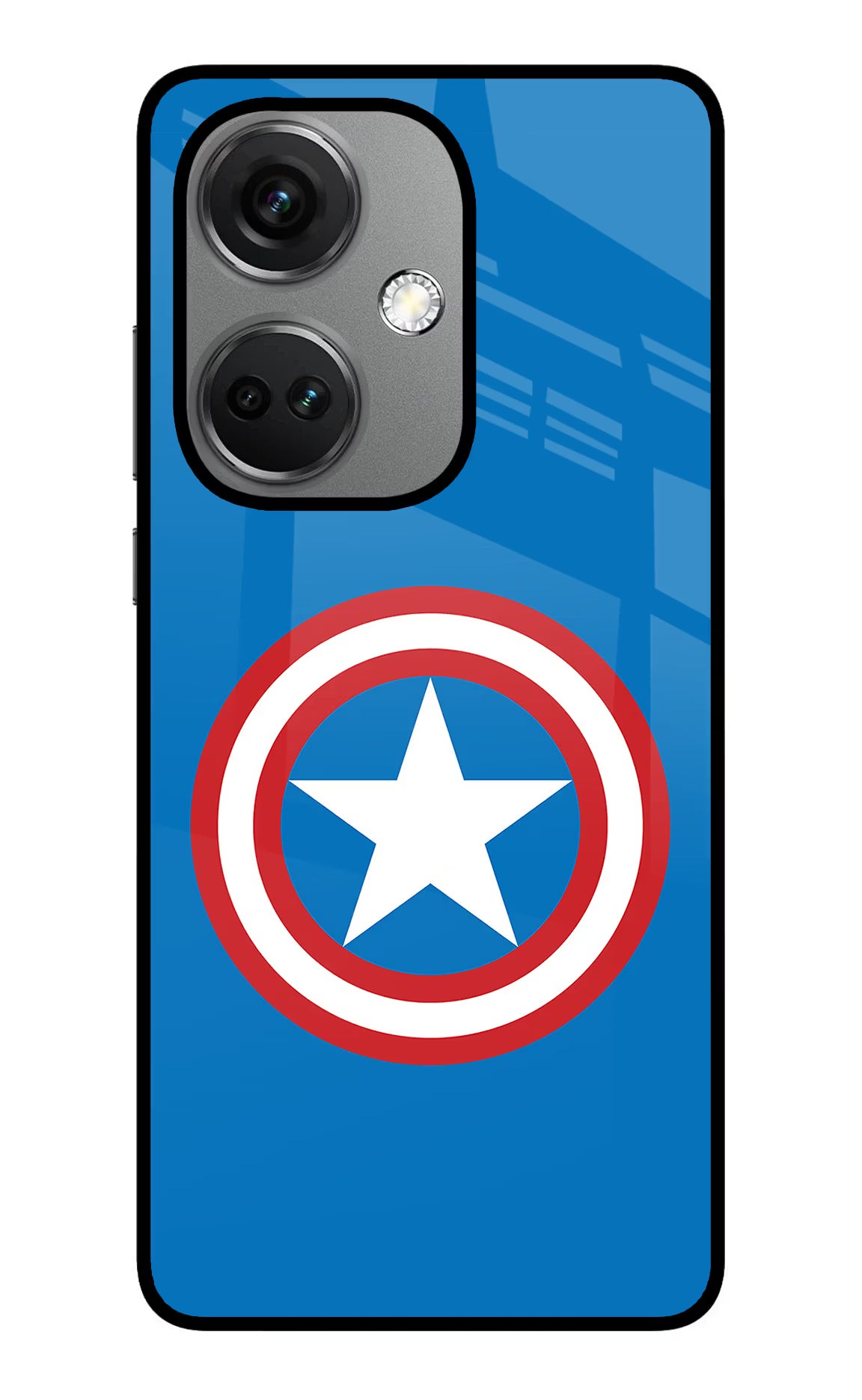 Captain America Logo OnePlus Nord CE 3 5G Glass Case - Captain America Logo OnePlus Nord CE 3 5G Glass Case Captain America Logo OnePlus Nord CE 3 5G Glass Case
