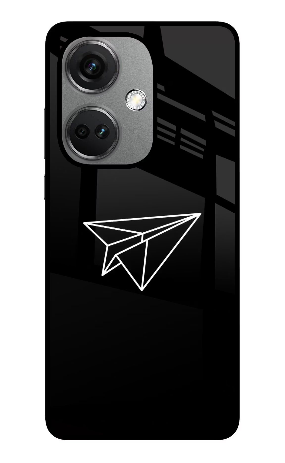 Paper Plane White OnePlus Nord CE 3 5G Glass Case - Paper Plane White OnePlus Nord CE 3 5G Glass Case Paper Plane White OnePlus Nord CE 3 5G Glass Case