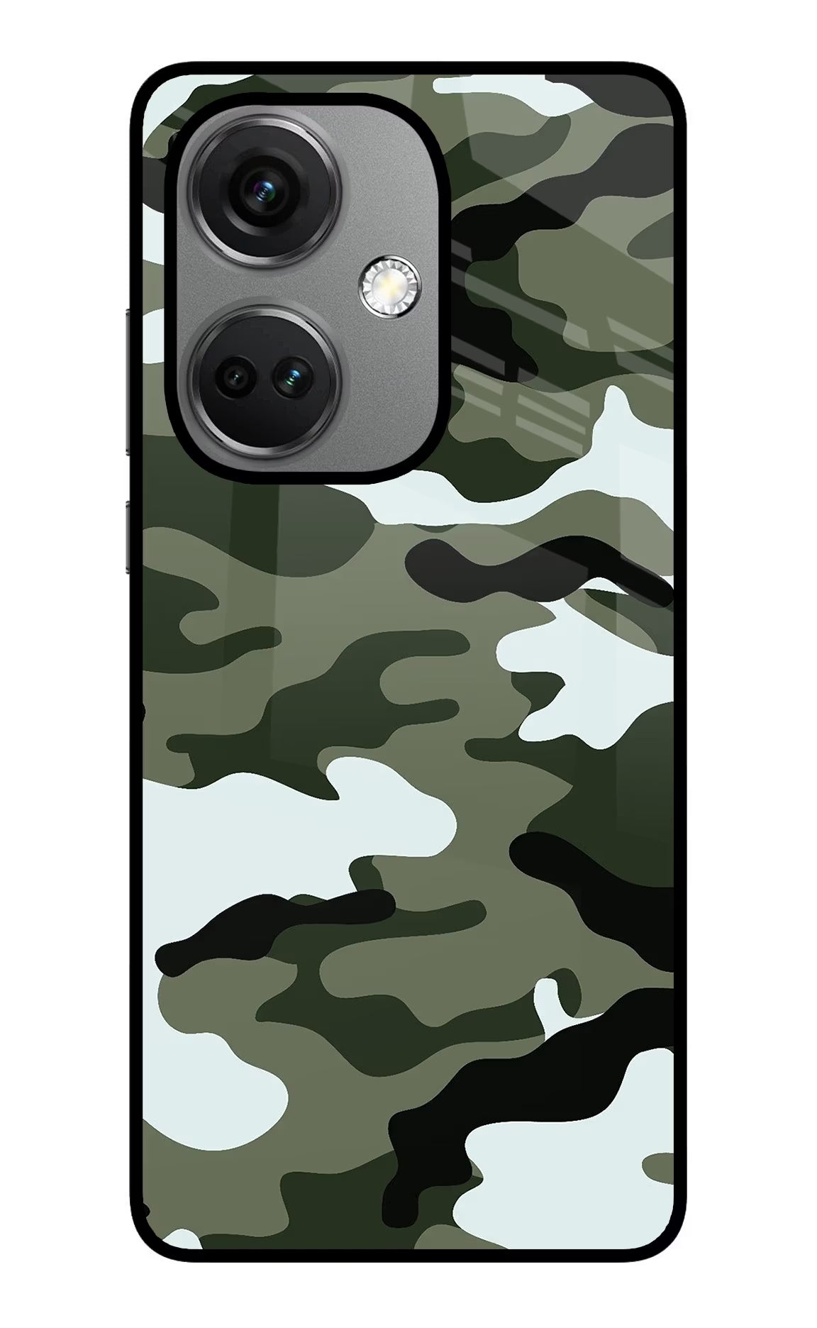 Camouflage OnePlus Nord CE 3 5G Glass Case - Camouflage OnePlus Nord CE 3 5G Glass Case Camouflage OnePlus Nord CE 3 5G Glass Case