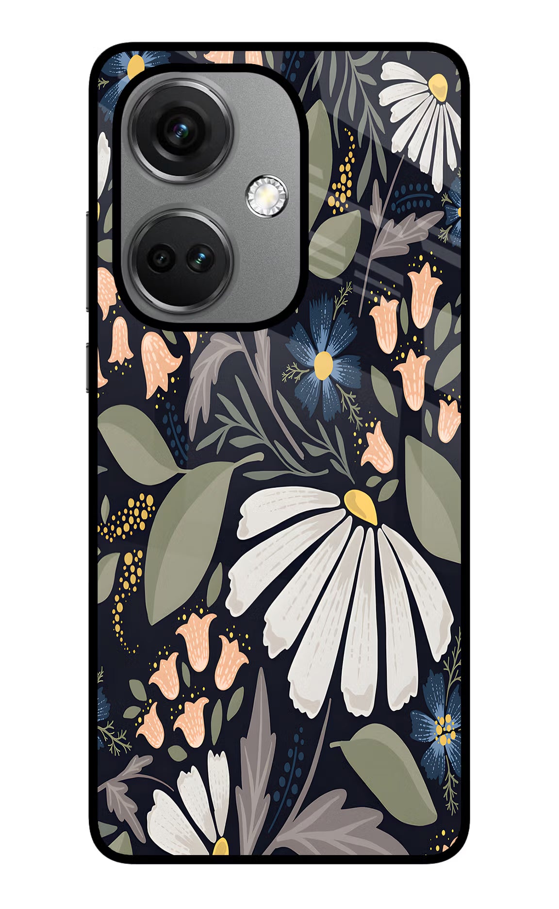 Flowers Art OnePlus Nord CE 3 5G Glass Case - Flowers Art OnePlus Nord CE 3 5G Glass Case Flowers Art OnePlus Nord CE 3 5G Glass Case