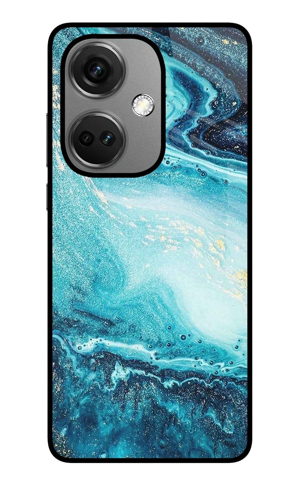 Blue Glitter Marble OnePlus Nord CE 3 5G Glass Case - Blue Glitter Marble OnePlus Nord CE 3 5G Glass Case Blue Glitter Marble OnePlus Nord CE 3 5G Glass Case