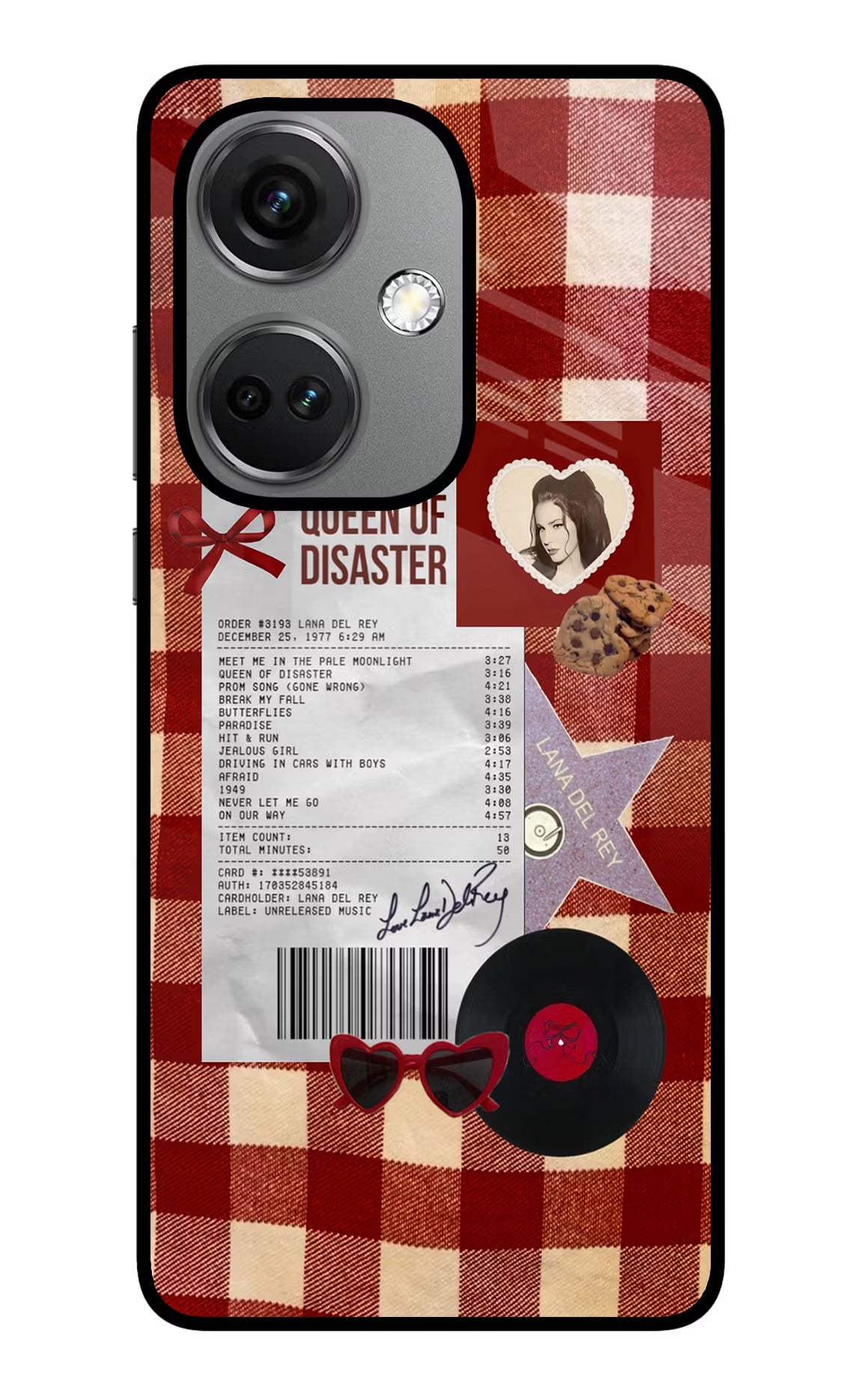 Queen of Disaster OnePlus Nord CE 3 5G Glass Case - Queen of Disaster OnePlus Nord CE 3 5G Glass Case Queen of Disaster OnePlus Nord CE 3 5G Glass Case