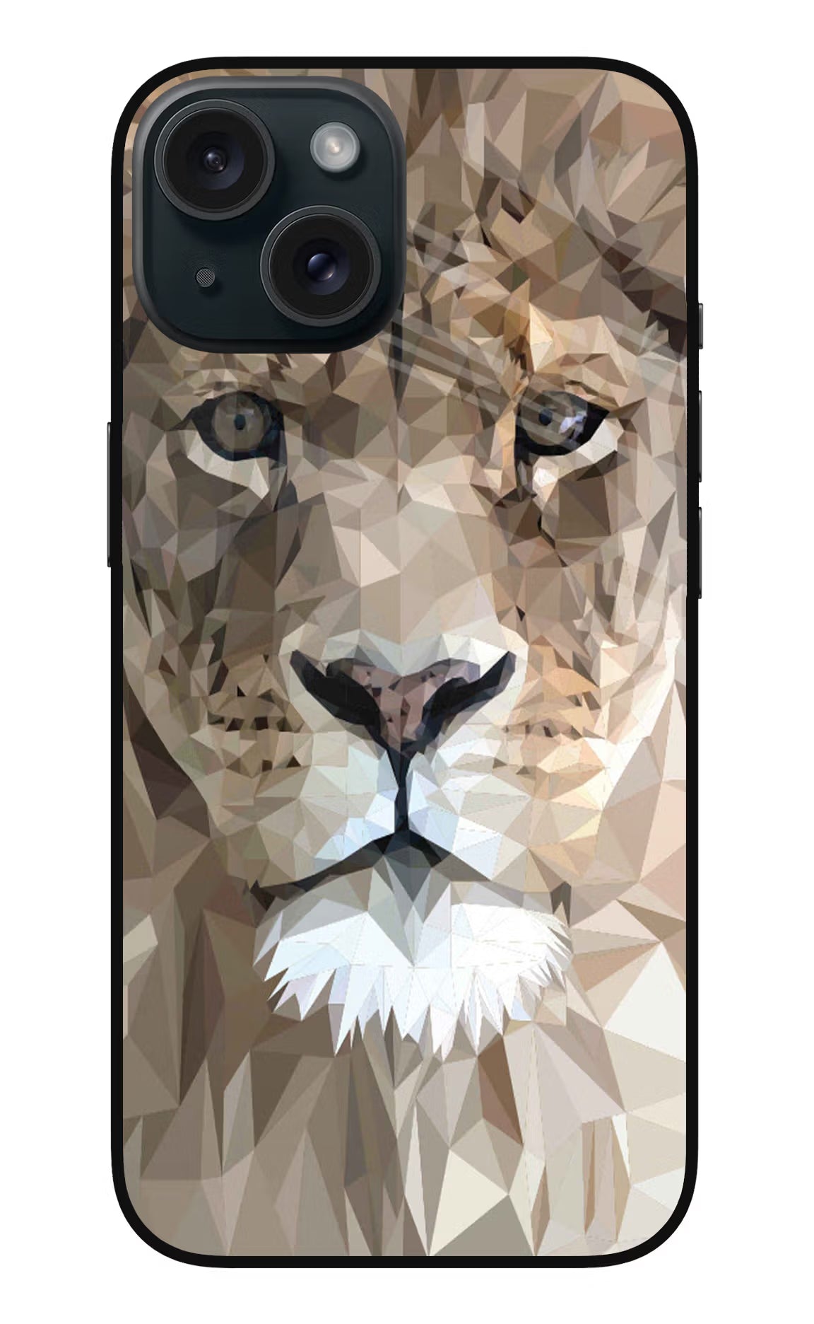 Lion Art iPhone 15 Glass Case - Lion Art iPhone 15 Glass Case Lion Art iPhone 15 Glass Case