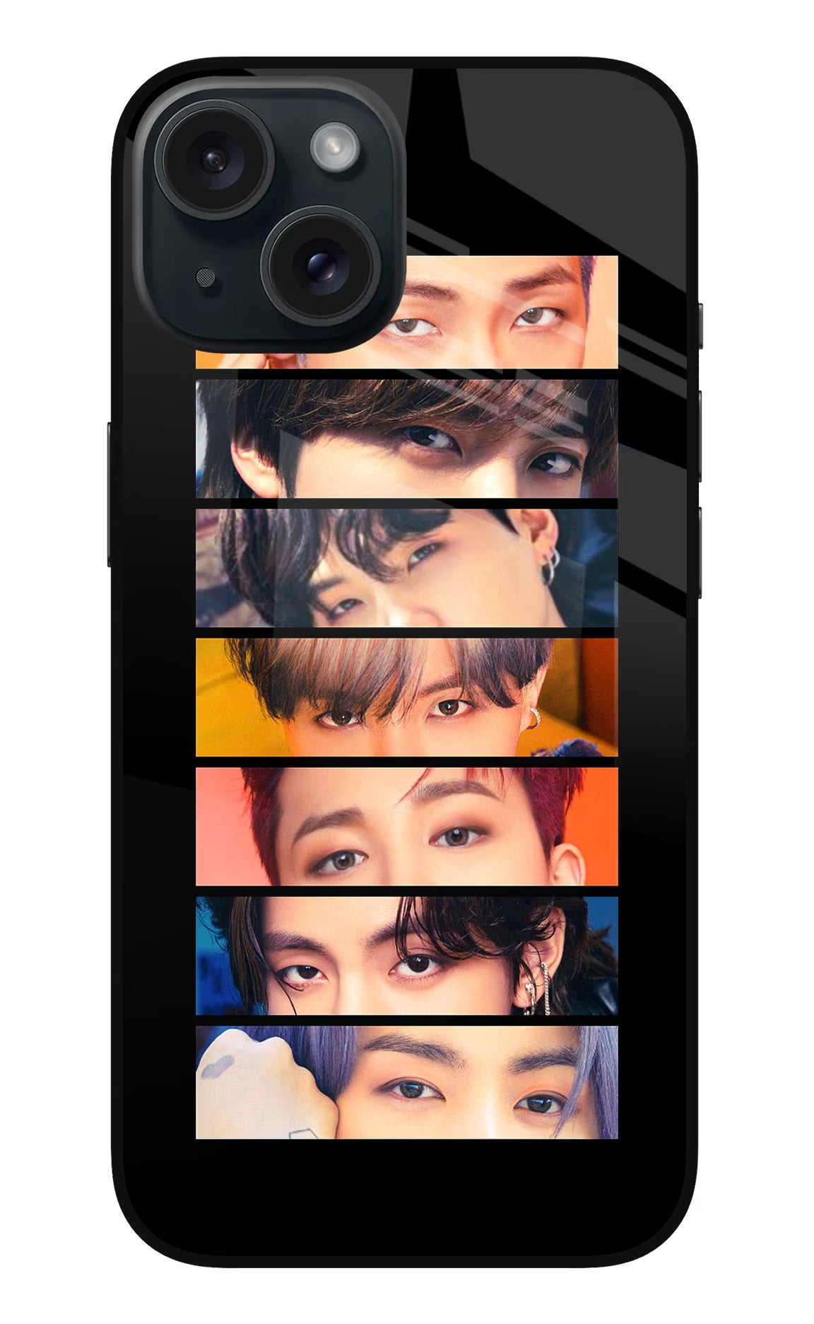 BTS Eyes iPhone 15 Glass Case - BTS Eyes iPhone 15 Glass Case BTS Eyes iPhone 15 Glass Case