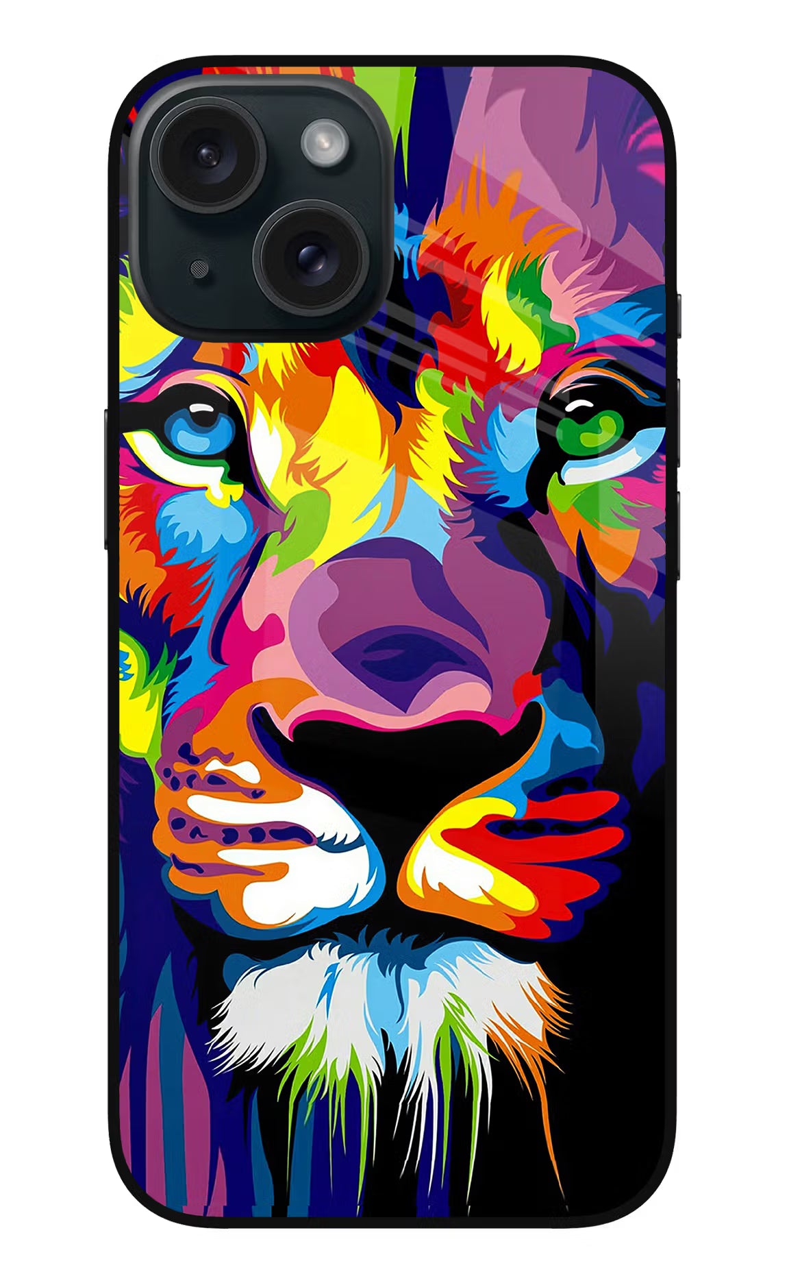 Lion iPhone 15 Plus Glass Case - Lion iPhone 15 Plus Glass Case Lion iPhone 15 Plus Glass Case