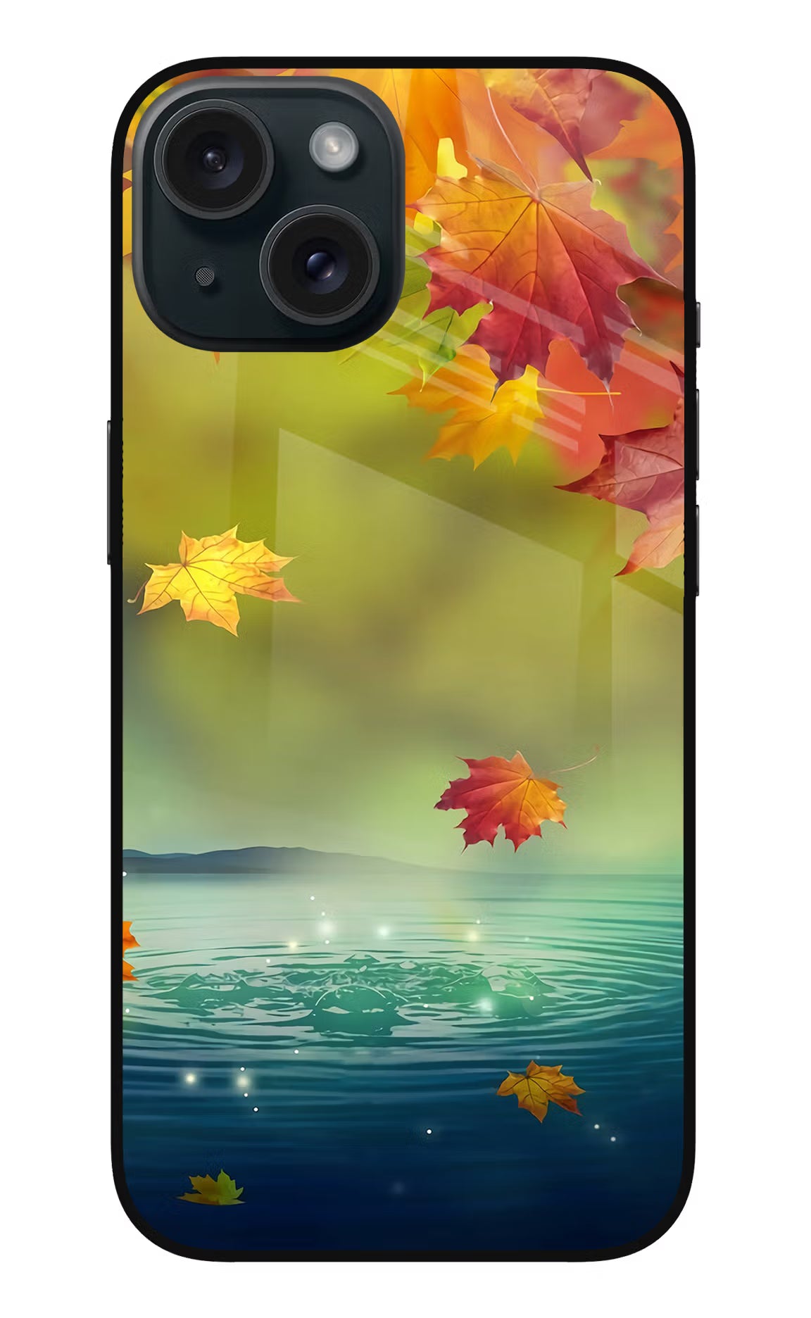 Flowers iPhone 15 Plus Glass Case - Flowers iPhone 15 Plus Glass Case Flowers iPhone 15 Plus Glass Case
