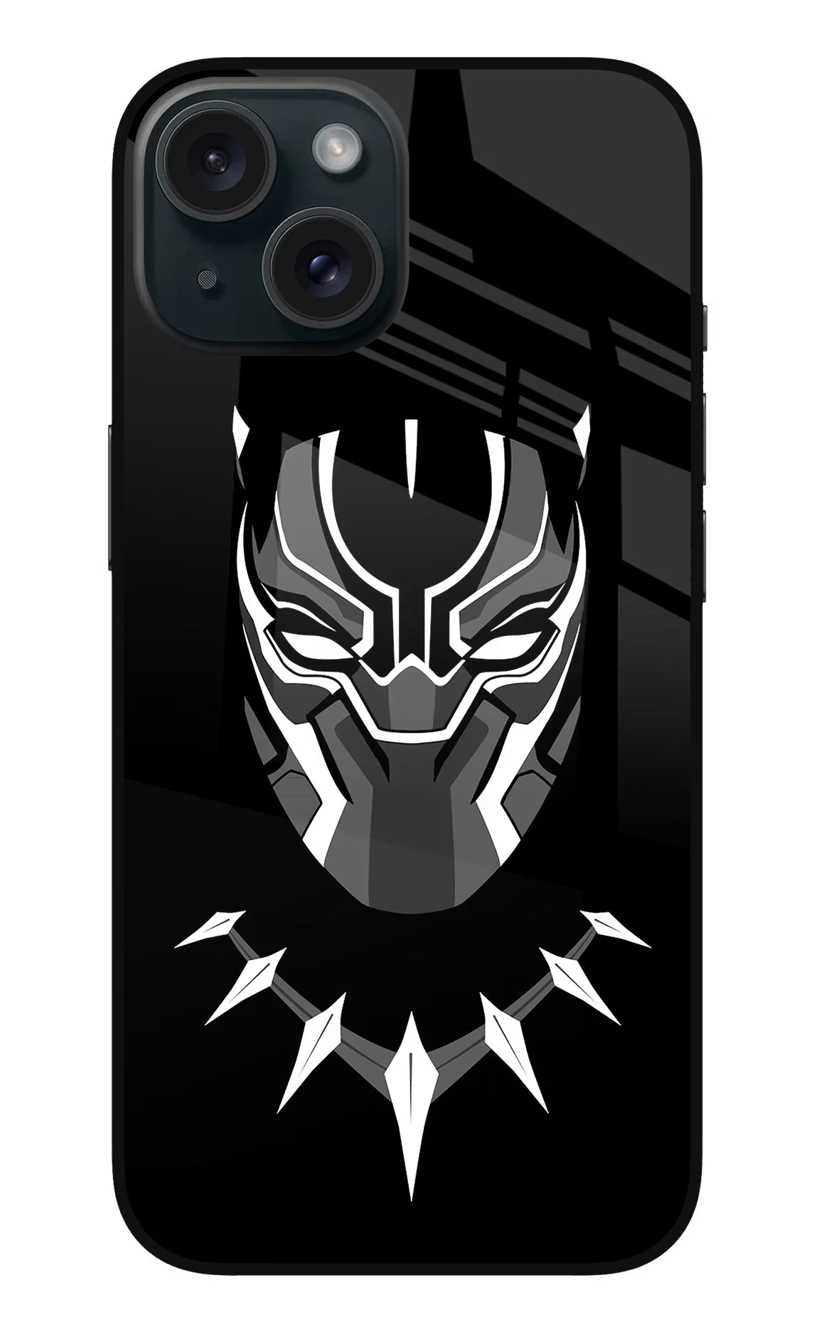 Black Panther iPhone 15 Plus Glass Case - Black Panther iPhone 15 Plus Glass Case Black Panther iPhone 15 Plus Glass Case