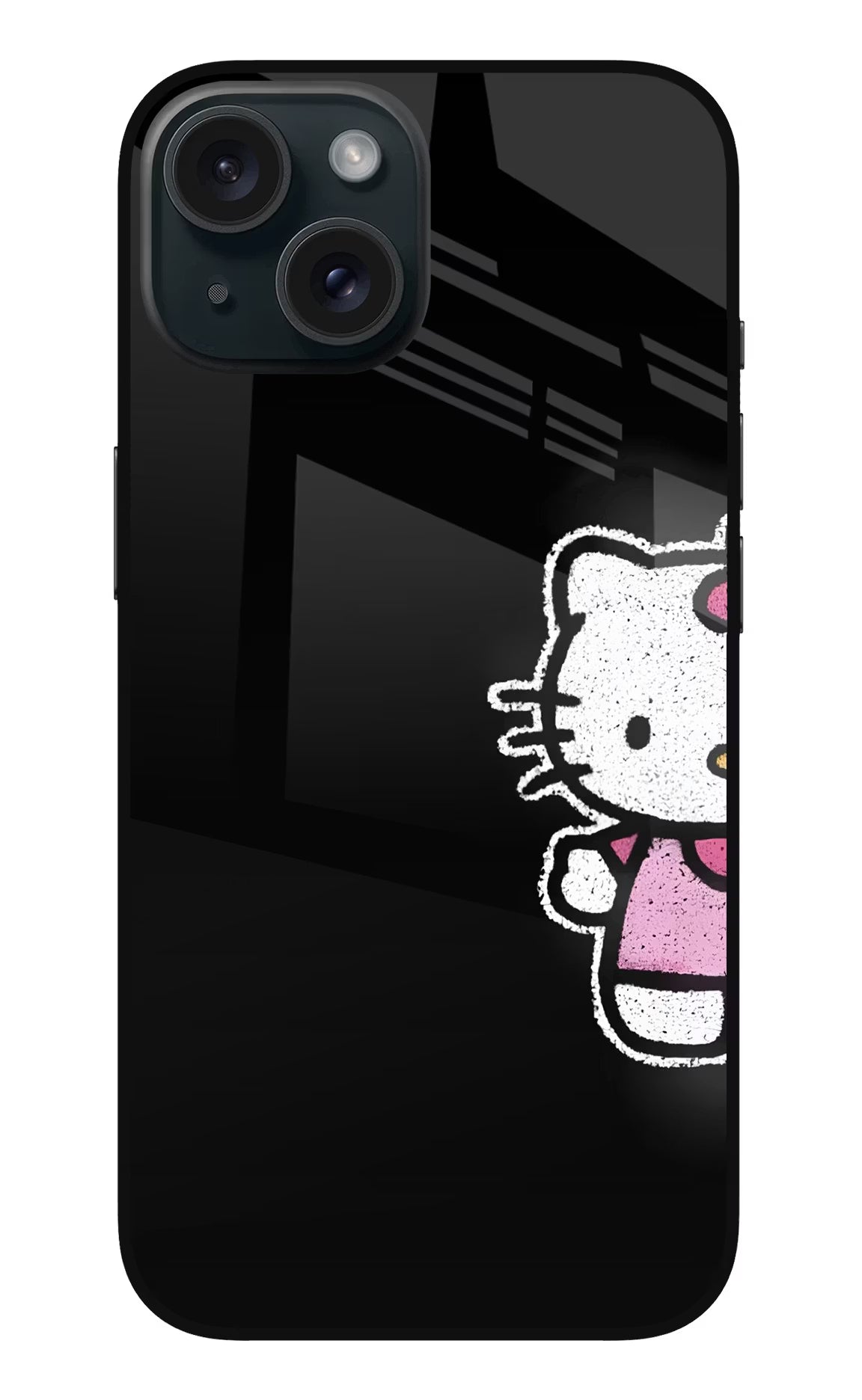 Kitty Charm iPhone 15 Plus Glass Case - Kitty Charm iPhone 15 Plus Glass Case Kitty Charm iPhone 15 Plus Glass Case