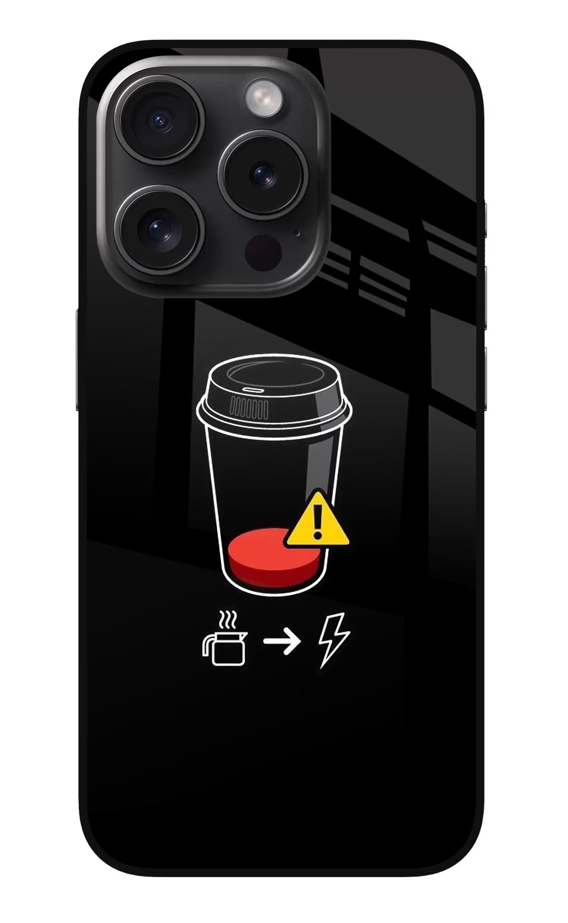 Coffee iPhone 15 Pro Glass Case - Coffee iPhone 15 Pro Glass Case Coffee iPhone 15 Pro Glass Case