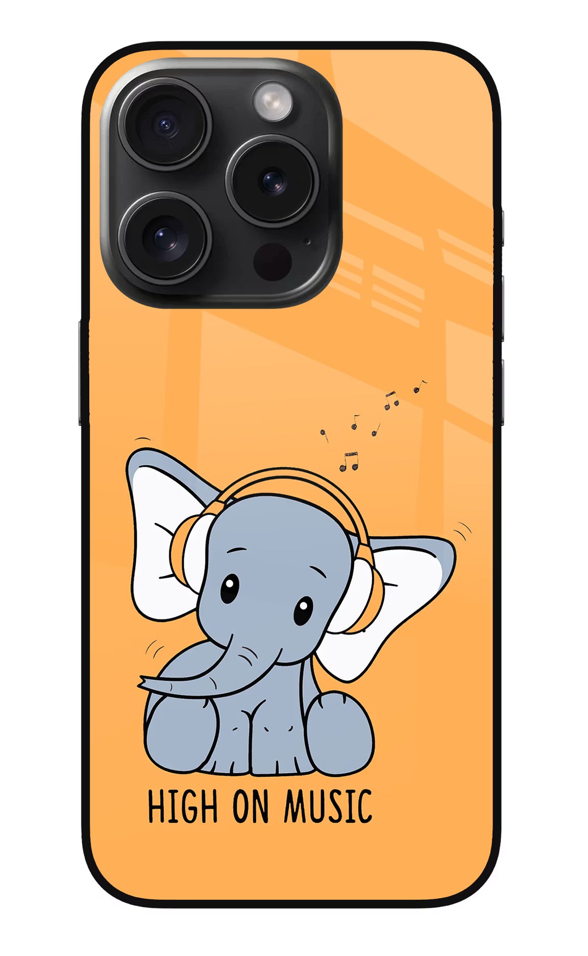 High On Music iPhone 15 Pro Glass Case - High On Music iPhone 15 Pro Glass Case High On Music iPhone 15 Pro Glass Case