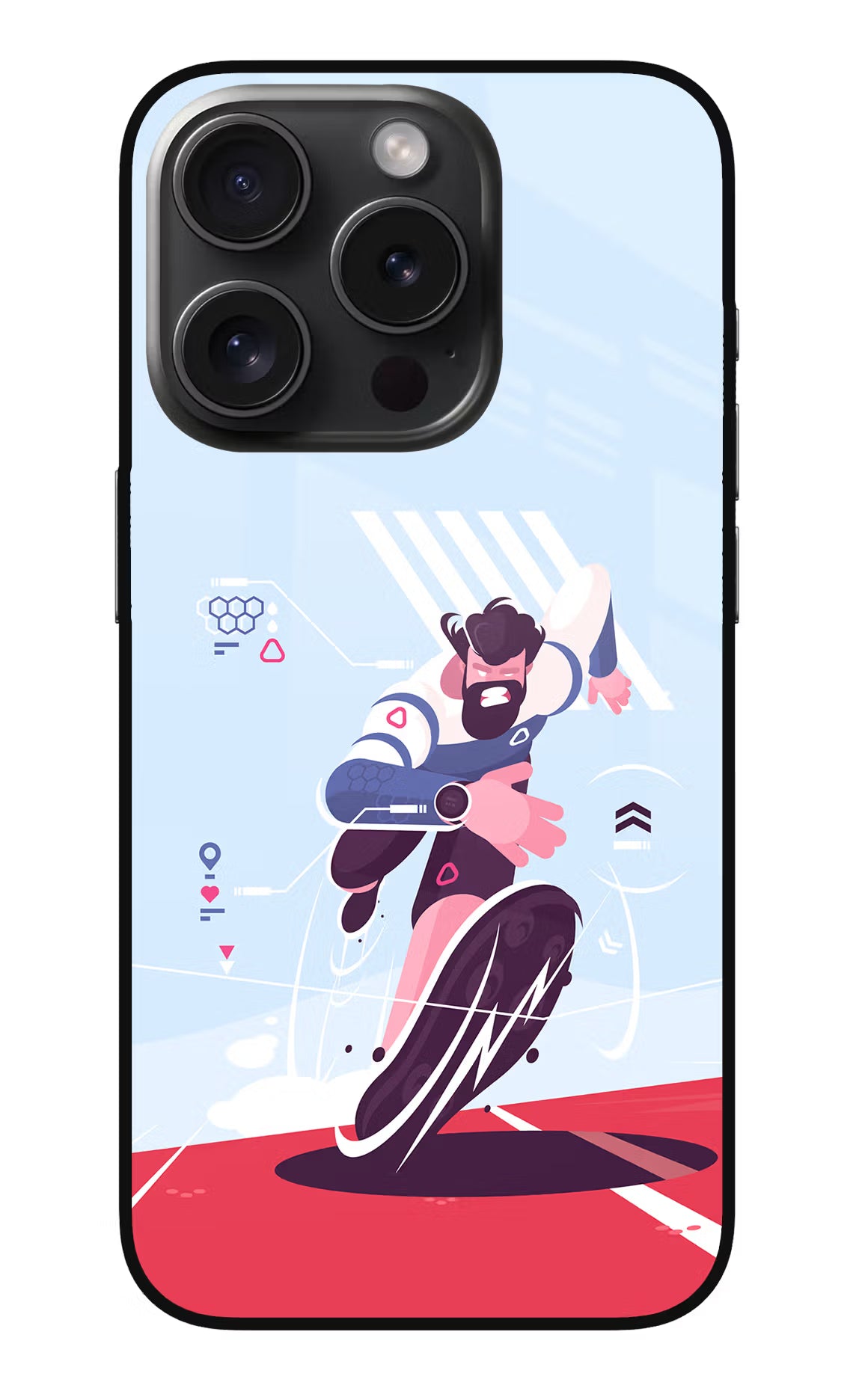 Run Pro iPhone 15 Pro Glass Case - Run Pro iPhone 15 Pro Glass Case Run Pro iPhone 15 Pro Glass Case