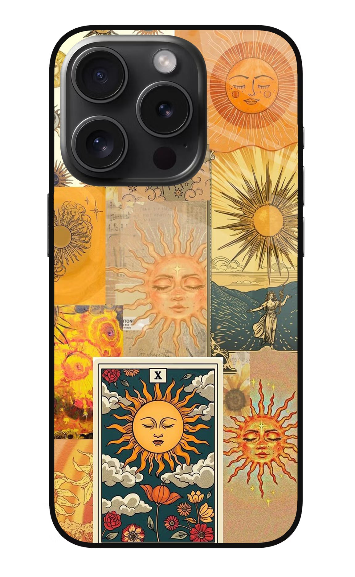 Sun iPhone 15 Pro Glass Case - Sun iPhone 15 Pro Glass Case Sun iPhone 15 Pro Glass Case