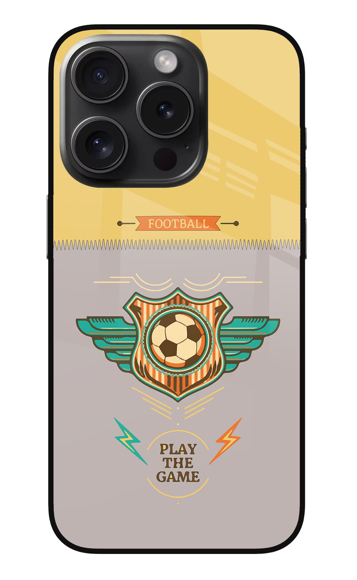 Football iPhone 15 Pro Max Glass Case - Football iPhone 15 Pro Max Glass Case Football iPhone 15 Pro Max Glass Case