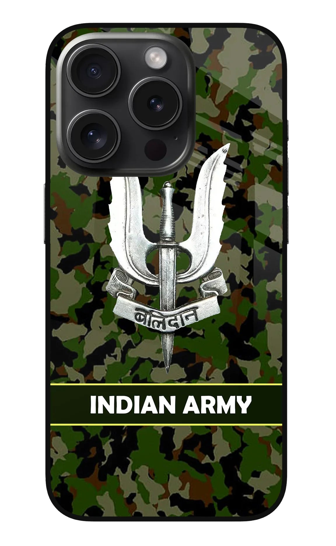 Balidan Indian Logo iPhone 15 Pro Max Glass Case - Balidan Indian Logo iPhone 15 Pro Max Glass Case Balidan Indian Logo iPhone 15 Pro Max Glass Case
