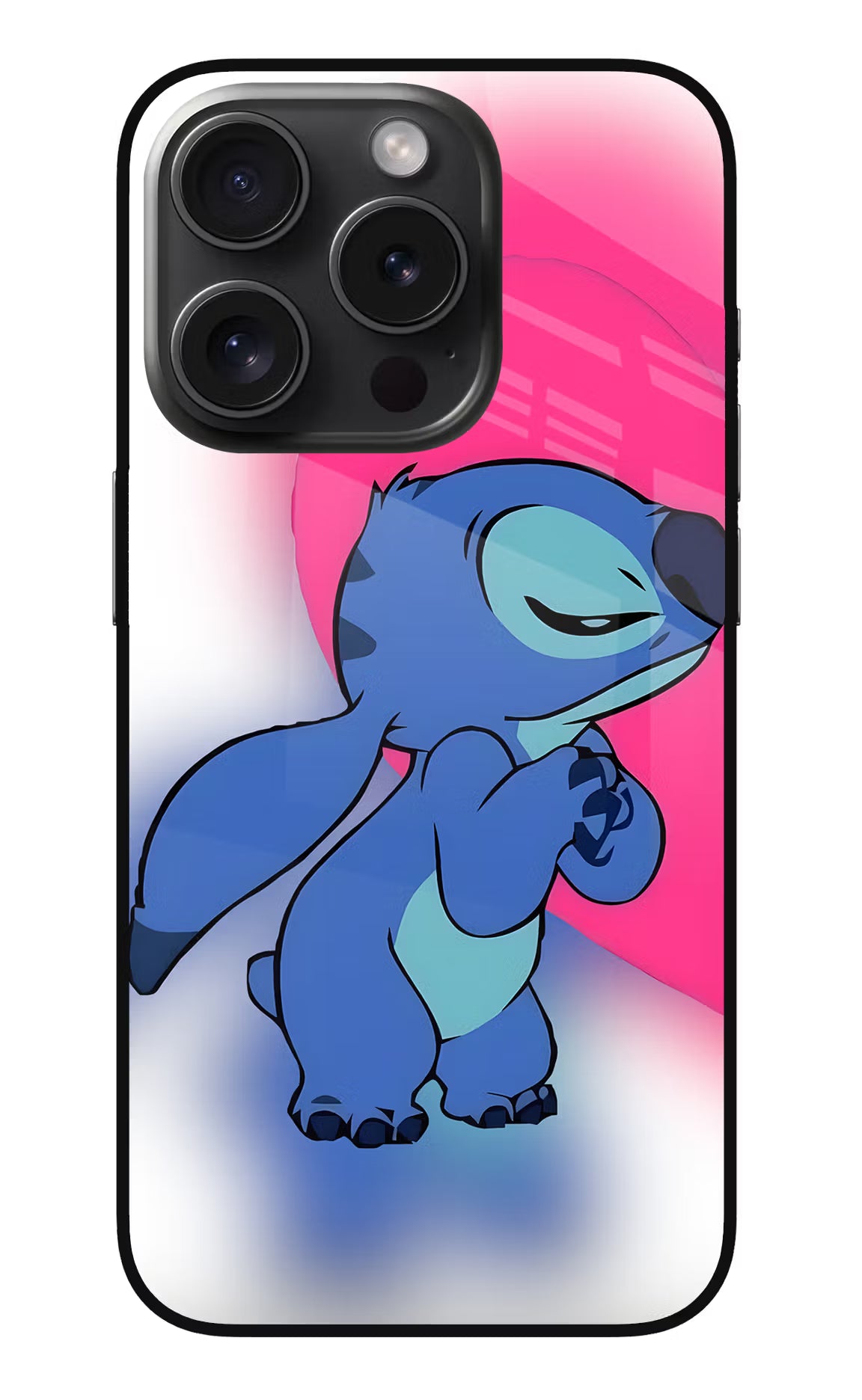 Stitch Hug iPhone 15 Pro Max Glass Case - Stitch Hug iPhone 15 Pro Max Glass Case Stitch Hug iPhone 15 Pro Max Glass Case