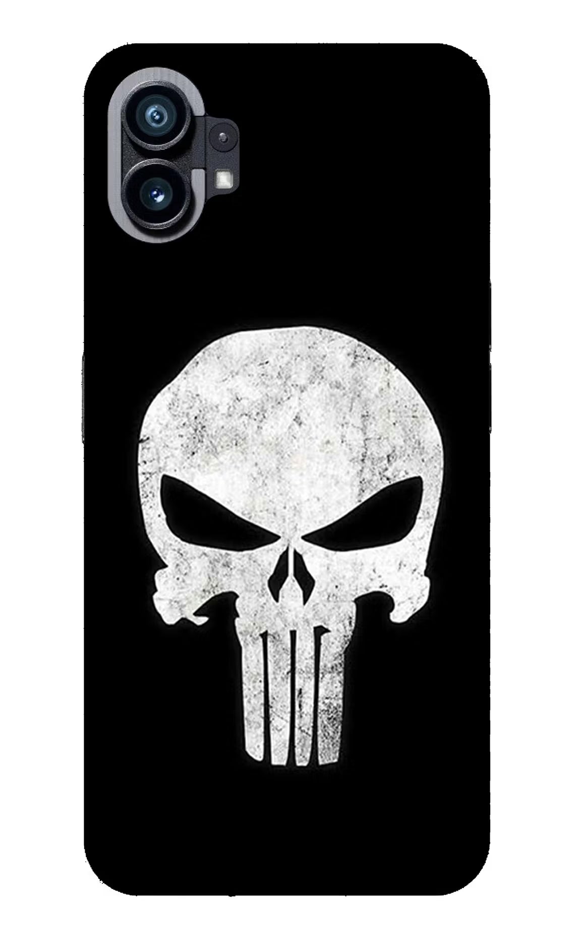 Punisher Skull Nothing Phone 1 Glass Case Back Cover by Casekaro