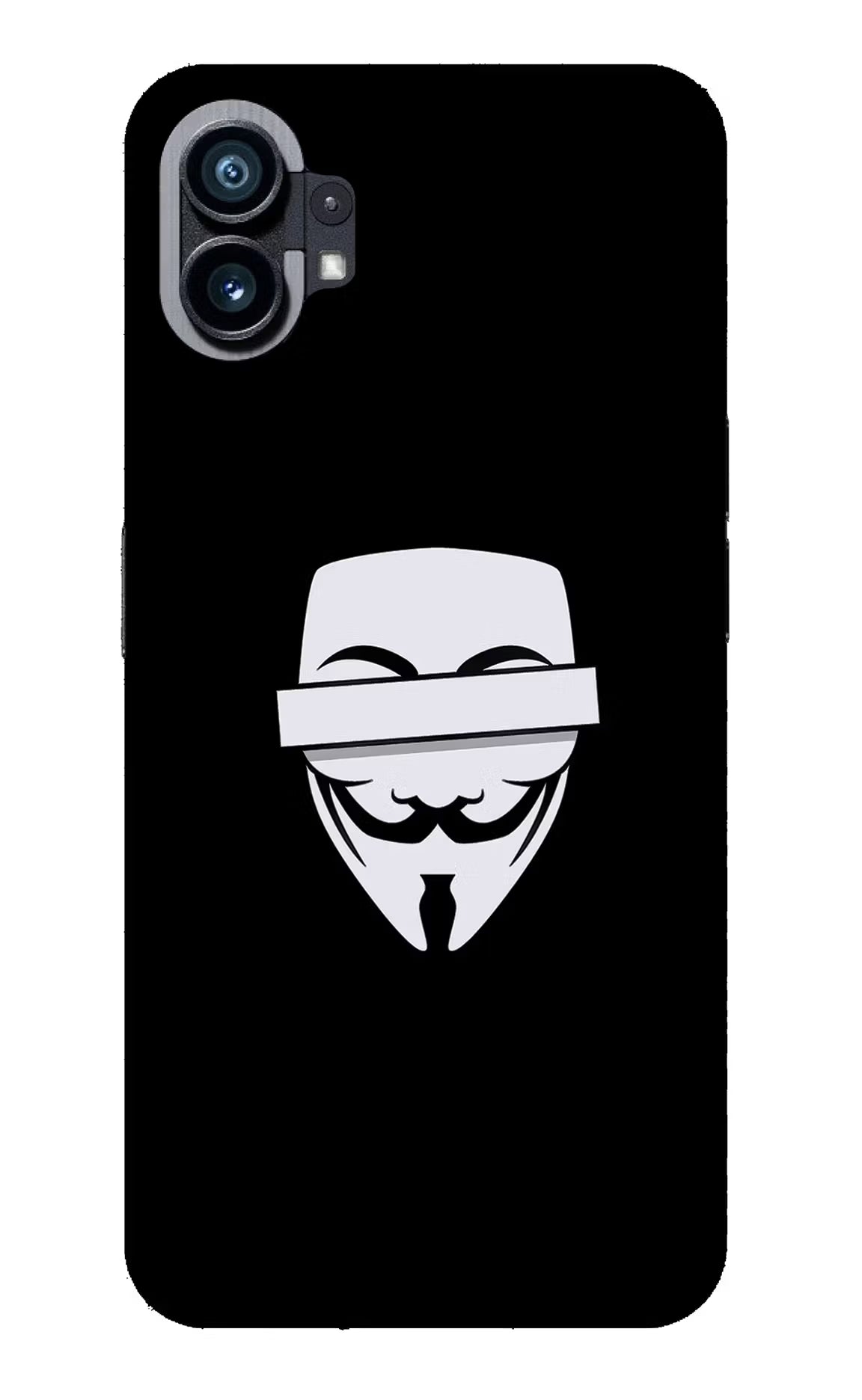 Anonymous Face Nothing Phone 1 Glass Case Back Cover by Casekaro