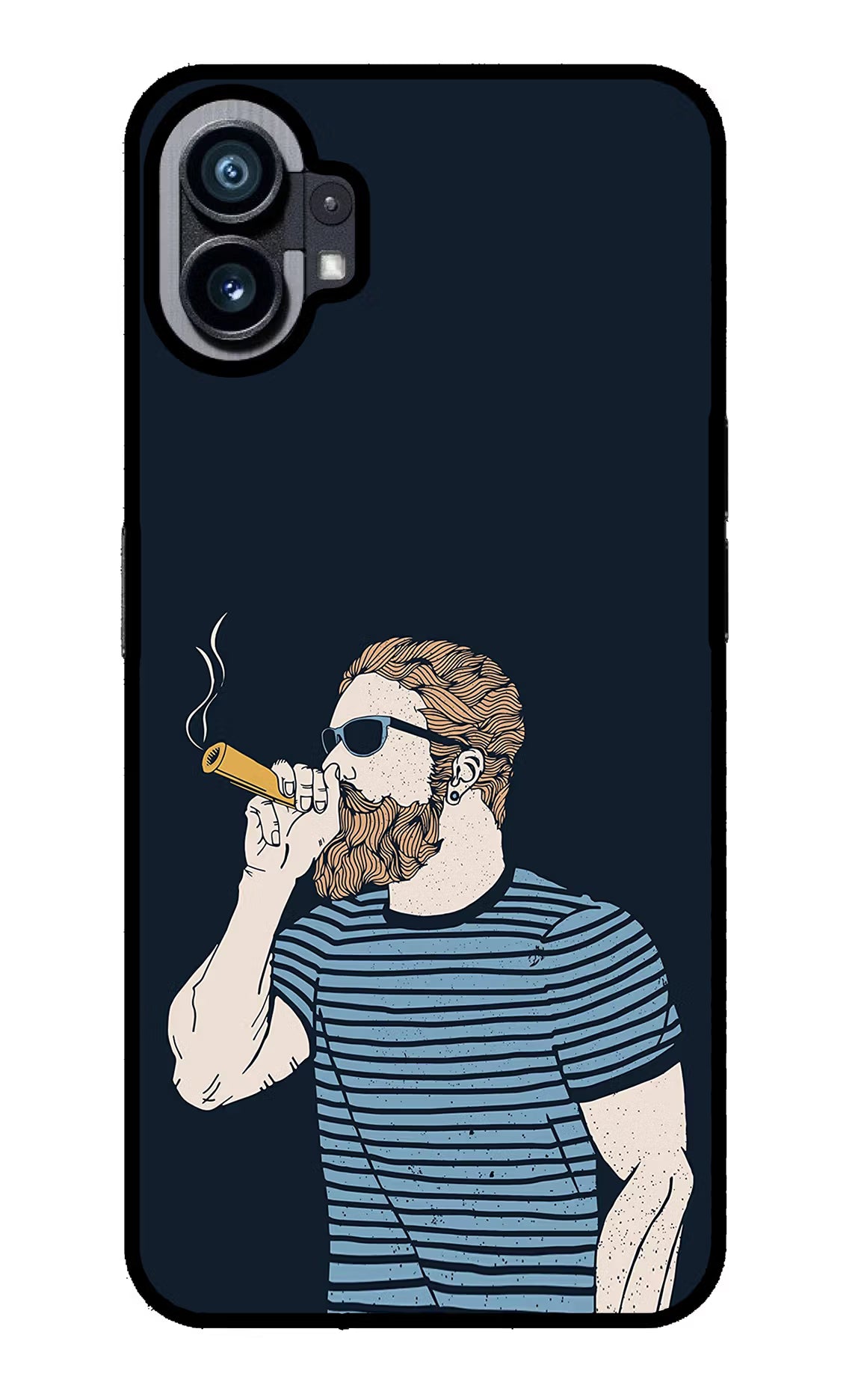 Smoking Nothing Phone 1 Glass Case Back Cover by Casekaro