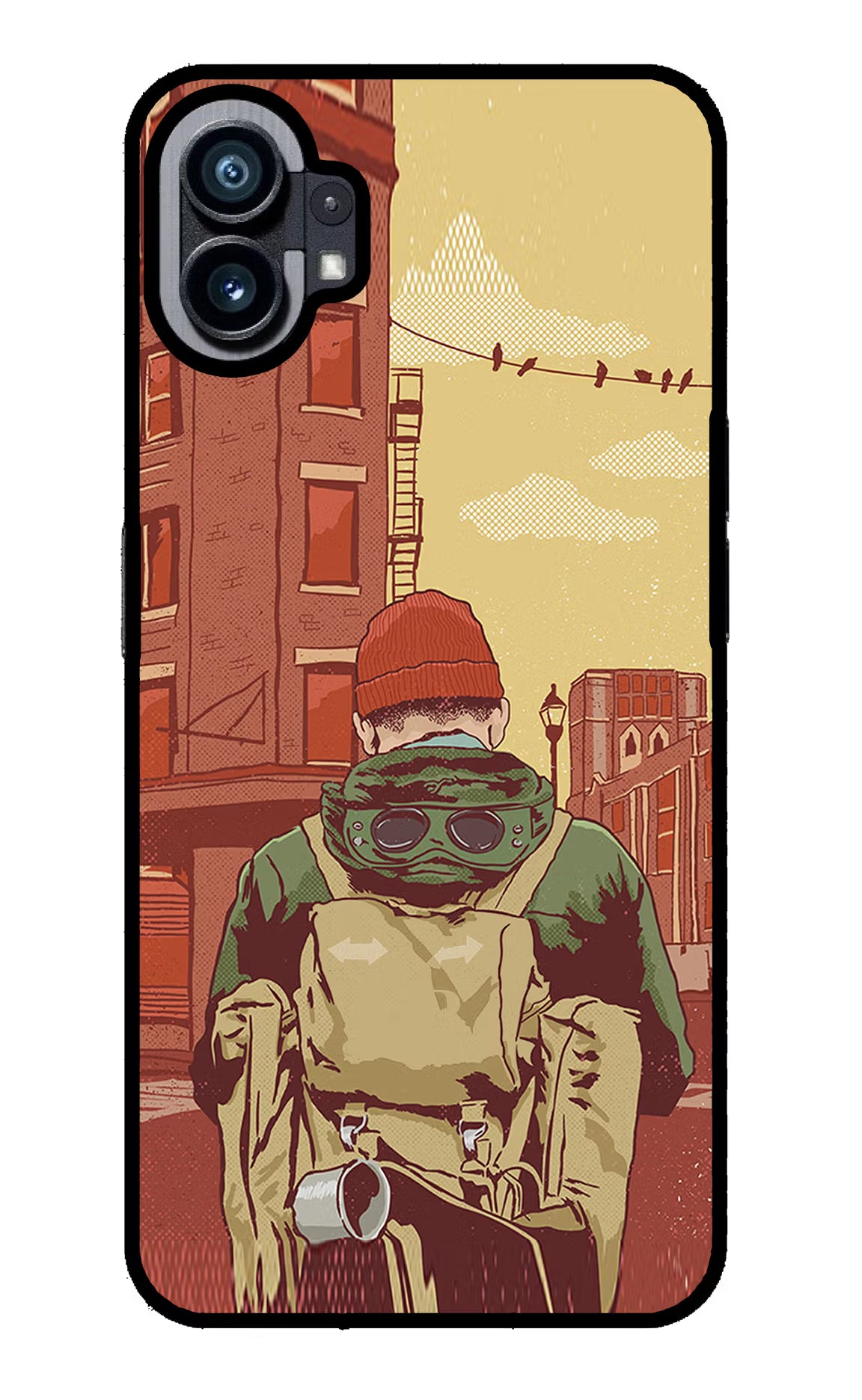 Adventurous Nothing Phone 1 Glass Case Back Cover by Casekaro