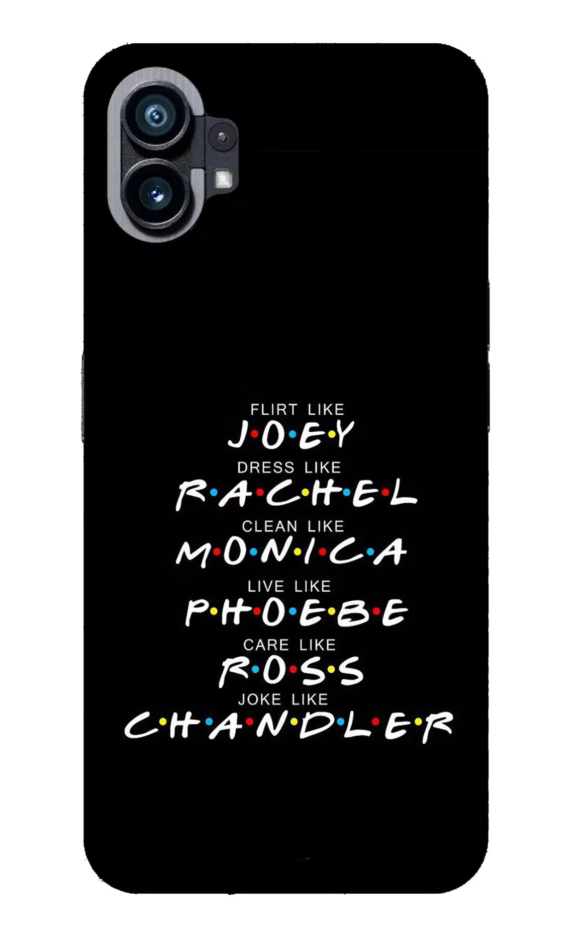 FRIENDS Character Nothing Phone 1 Glass Case Back Cover by Casekaro