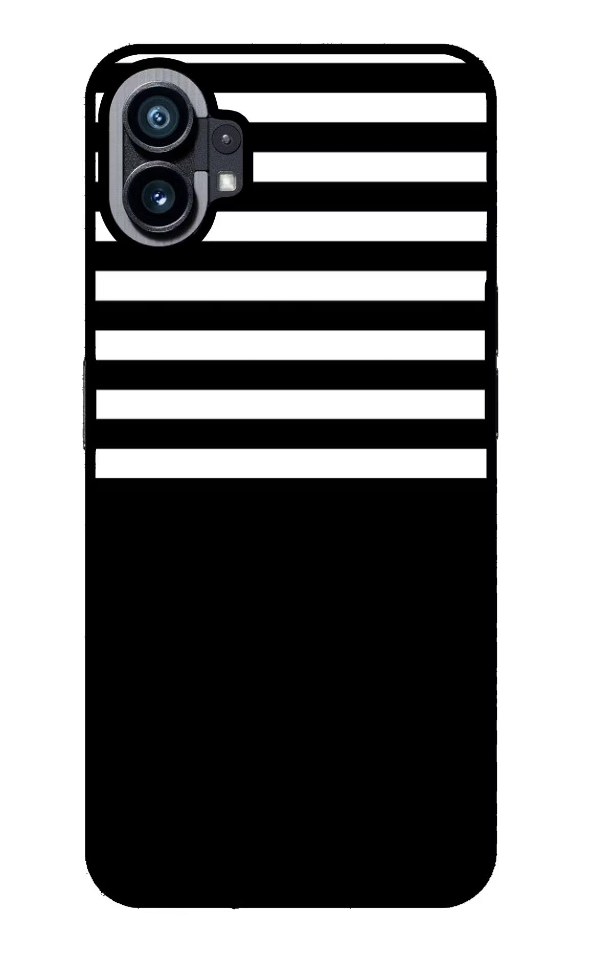 Black and White Print Nothing Phone 1 Glass Case - Black and White Print Nothing Phone 1 Glass Case Black and White Print Nothing Phone 1 Glass Case