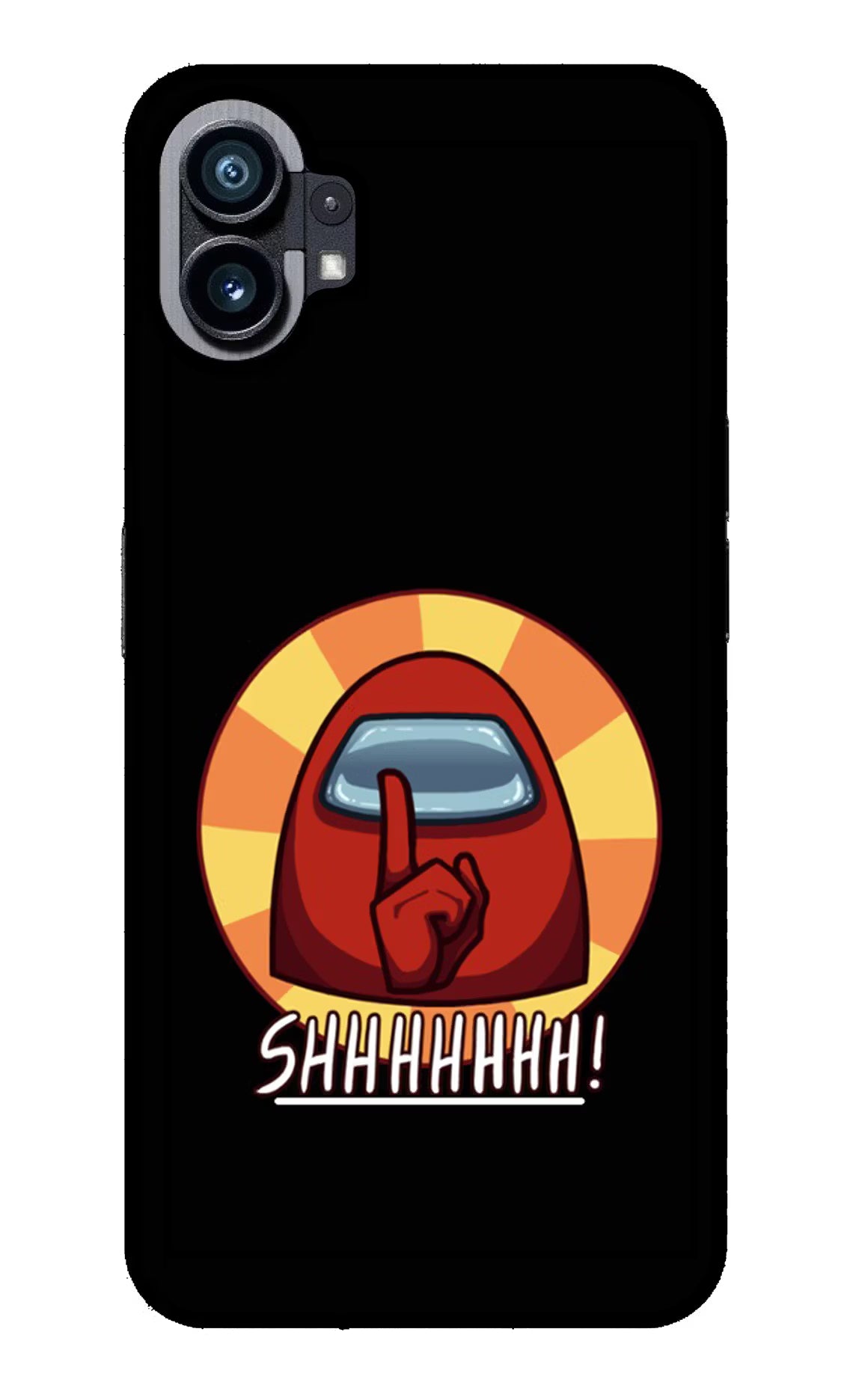 Among Us Shhh! Nothing Phone 1 Glass Case Back Cover by Casekaro