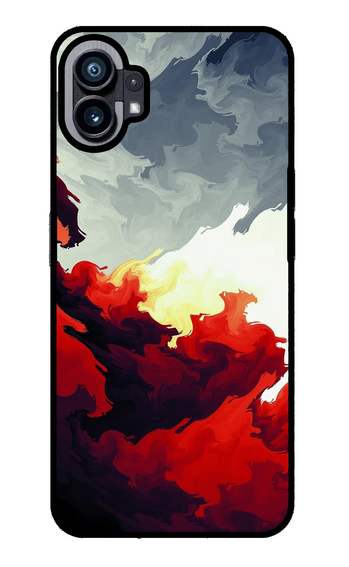 Fire Cloud Nothing Phone 1 Glass Case - Fire Cloud Nothing Phone 1 Glass Case Fire Cloud Nothing Phone 1 Glass Case