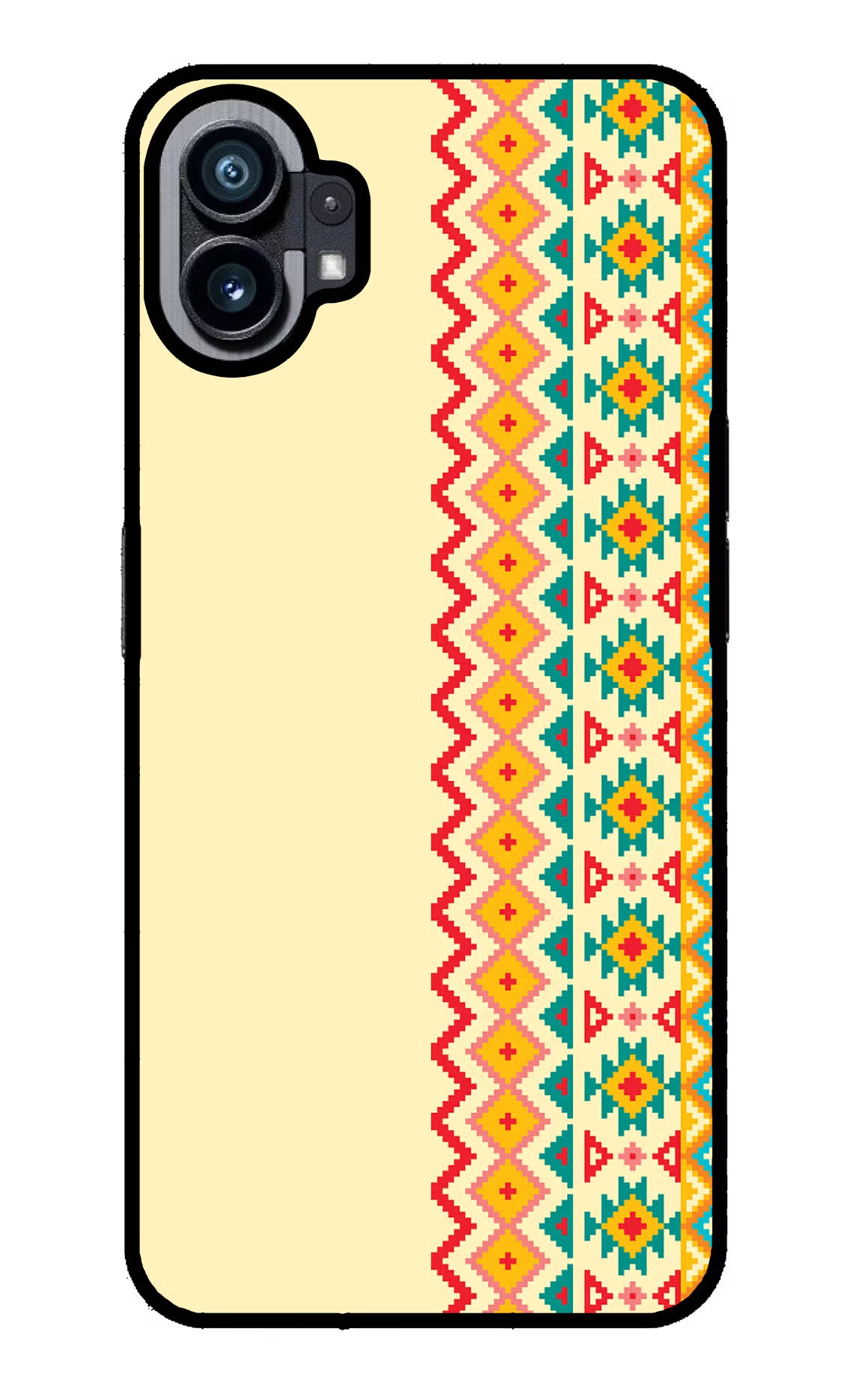 Ethnic Seamless Nothing Phone 1 Glass Case - Ethnic Seamless Nothing Phone 1 Glass Case Ethnic Seamless Nothing Phone 1 Glass Case