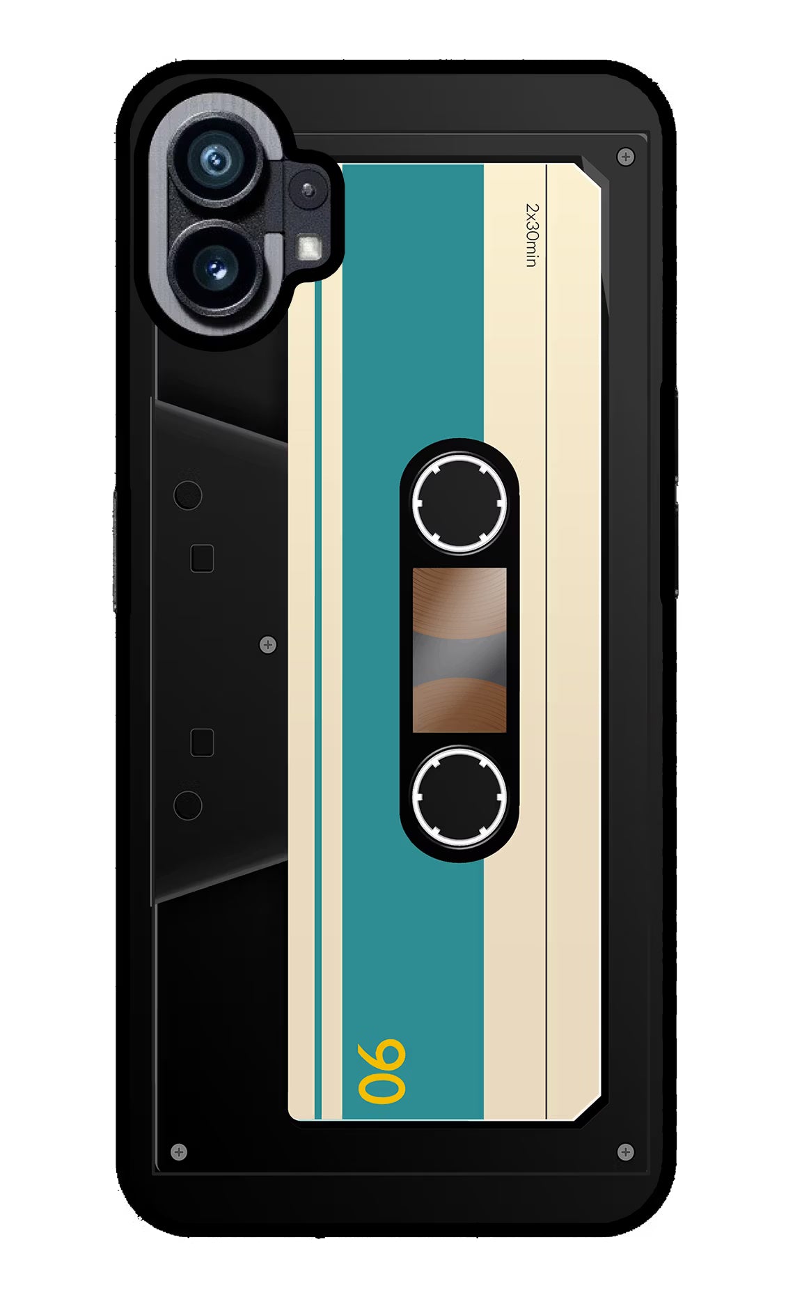 Cassette Nothing Phone 1 Glass Case Back Cover by Casekaro