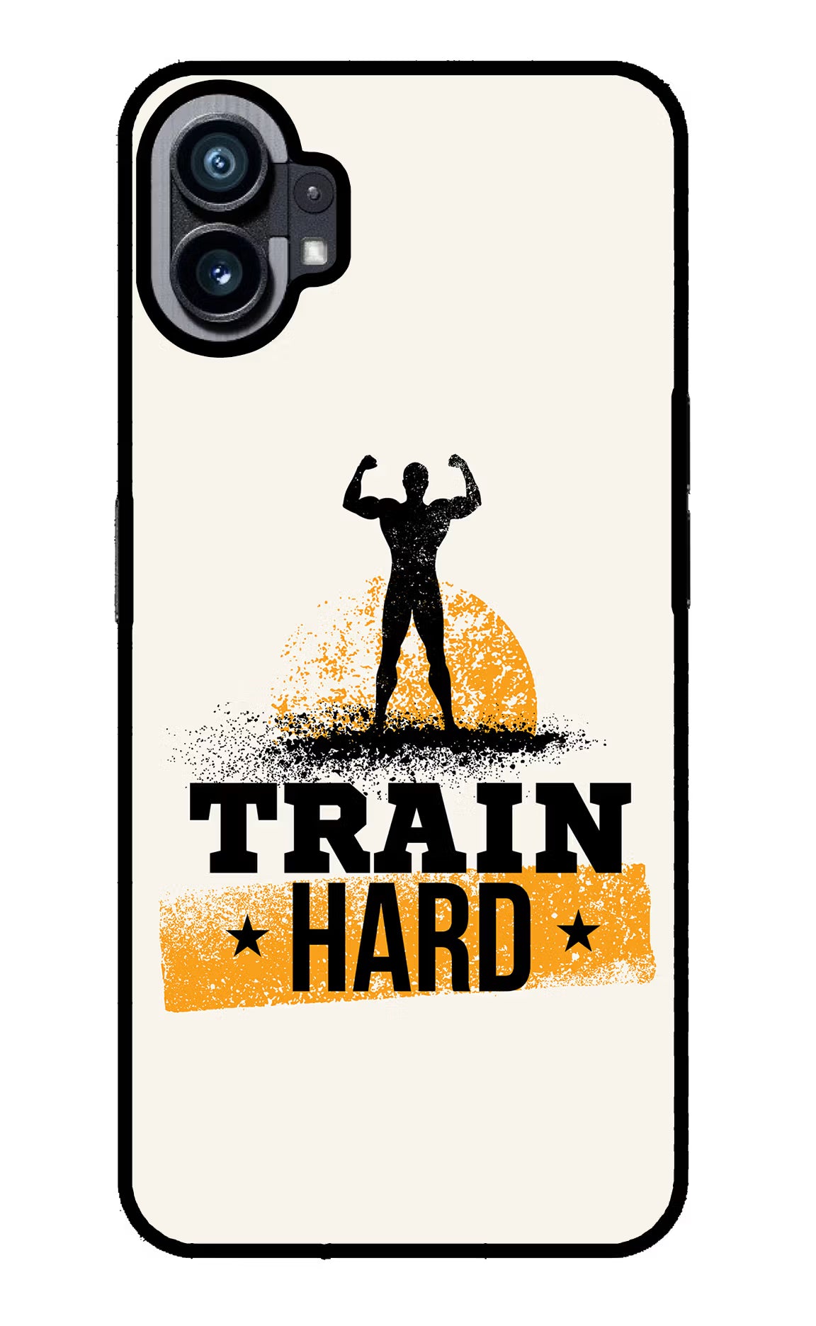 Train Hard Nothing Phone 1 Glass Case Back Cover by Casekaro