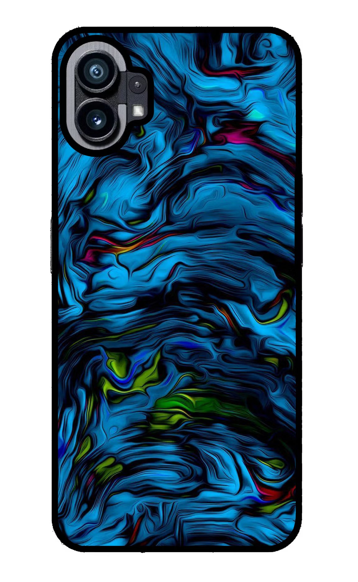 Dark Blue Abstract Nothing Phone 1 Glass Case - Dark Blue Abstract Nothing Phone 1 Glass Case Dark Blue Abstract Nothing Phone 1 Glass Case