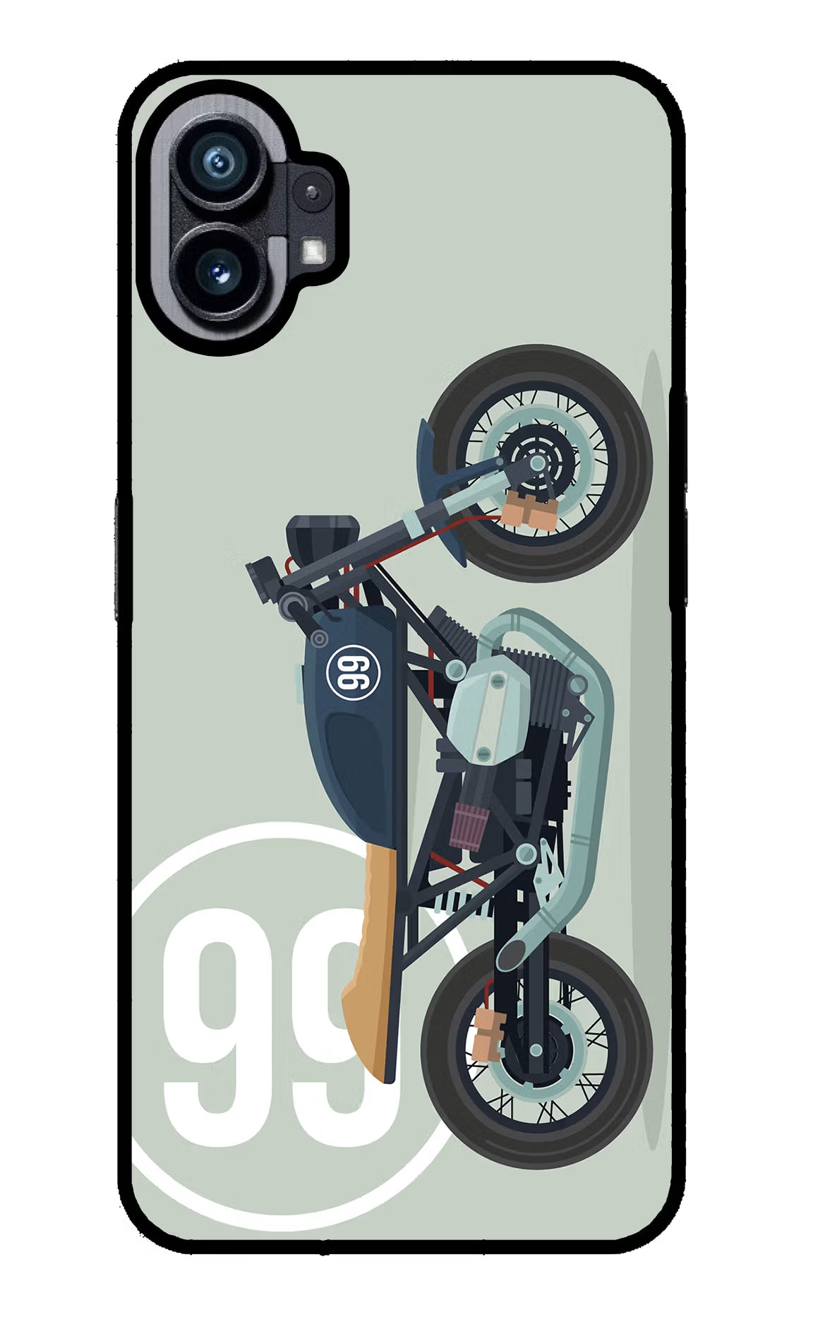 Classic Cafe Racer 99 Nothing Phone 1 Glass Case - Classic Cafe Racer 99 Nothing Phone 1 Glass Case Classic Cafe Racer 99 Nothing Phone 1 Glass Case