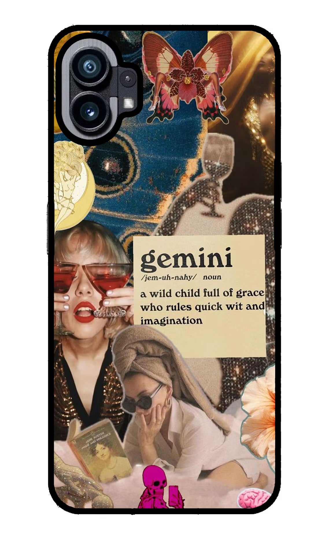 Gemini Zodiac Nothing Phone 1 Glass Case - Gemini Zodiac Nothing Phone 1 Glass Case Gemini Zodiac Nothing Phone 1 Glass Case