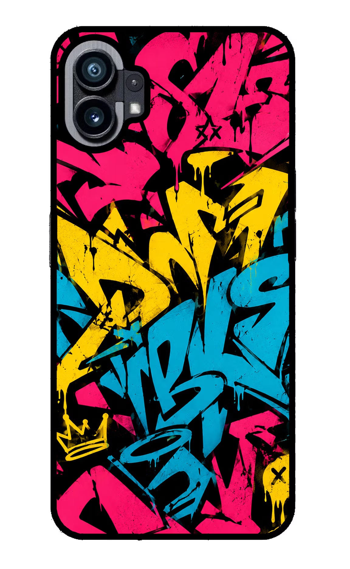 Graffiti Vibe Nothing Phone 1 Glass Case - Graffiti Vibe Nothing Phone 1 Glass Case Graffiti Vibe Nothing Phone 1 Glass Case