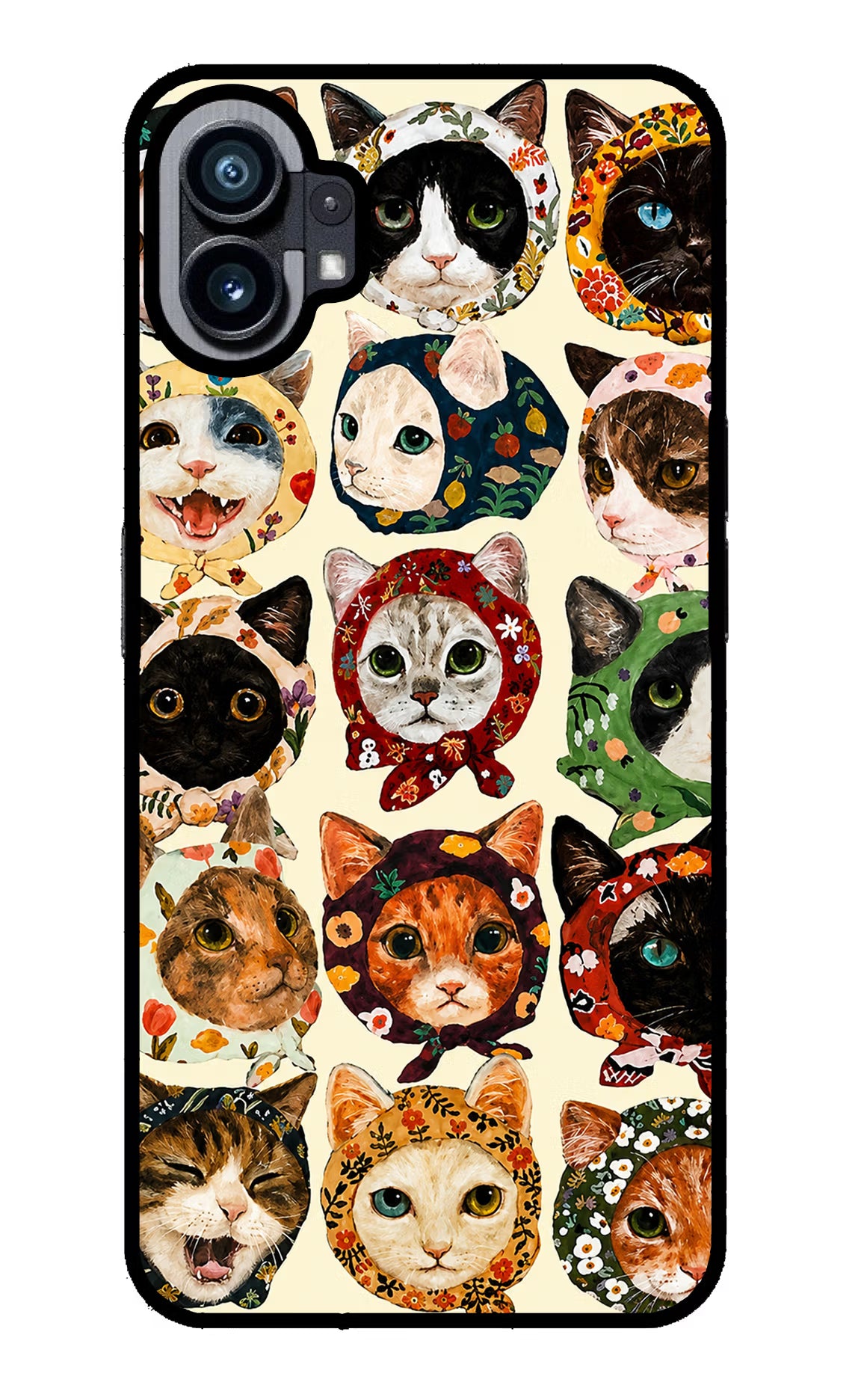 Cool Cat Nothing Phone 1 Glass Case - Cool Cat Nothing Phone 1 Glass Case Cool Cat Nothing Phone 1 Glass Case