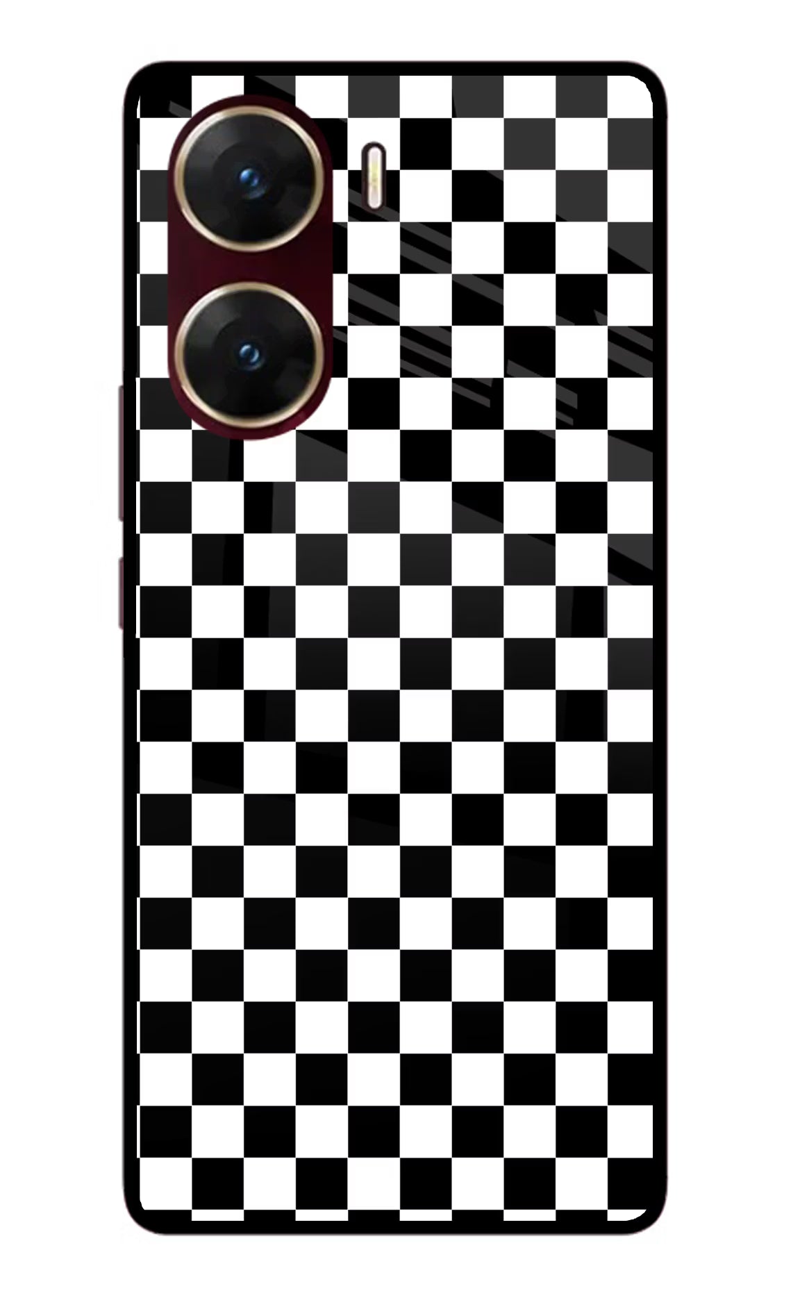 Chess Board Vivo V29E Glass Case - Chess Board Vivo V29E Glass Case Chess Board Vivo V29E Glass Case