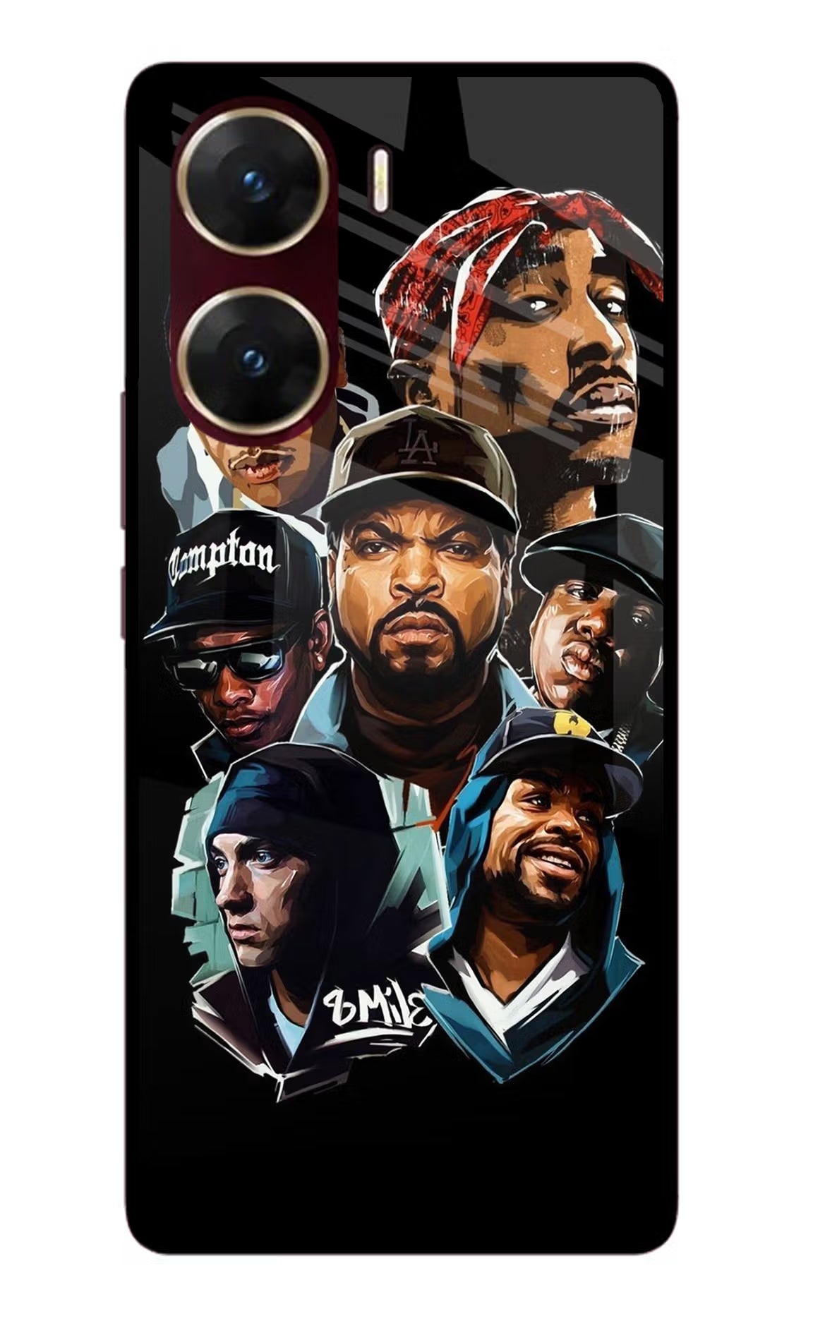 Rappers Vivo V29E Glass Case - Rappers Vivo V29E Glass Case Rappers Vivo V29E Glass Case