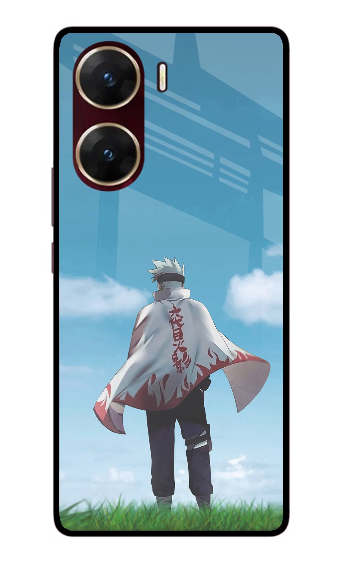 Kakashi Vivo V29E Glass Case - Kakashi Vivo V29E Glass Case Kakashi Vivo V29E Glass Case