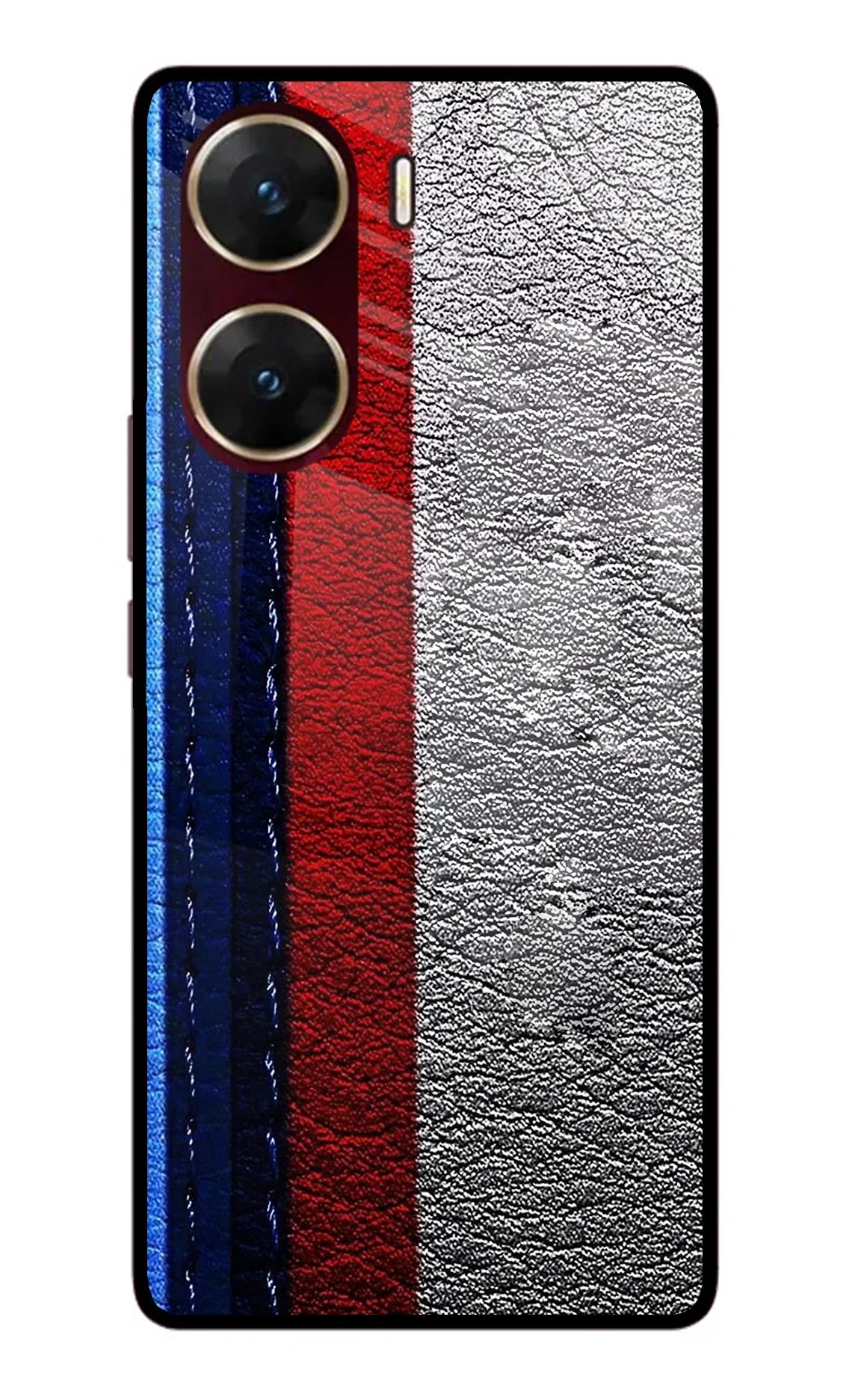 BMW Stripes Vivo V29E Glass Case - BMW Stripes Vivo V29E Glass Case BMW Stripes Vivo V29E Glass Case