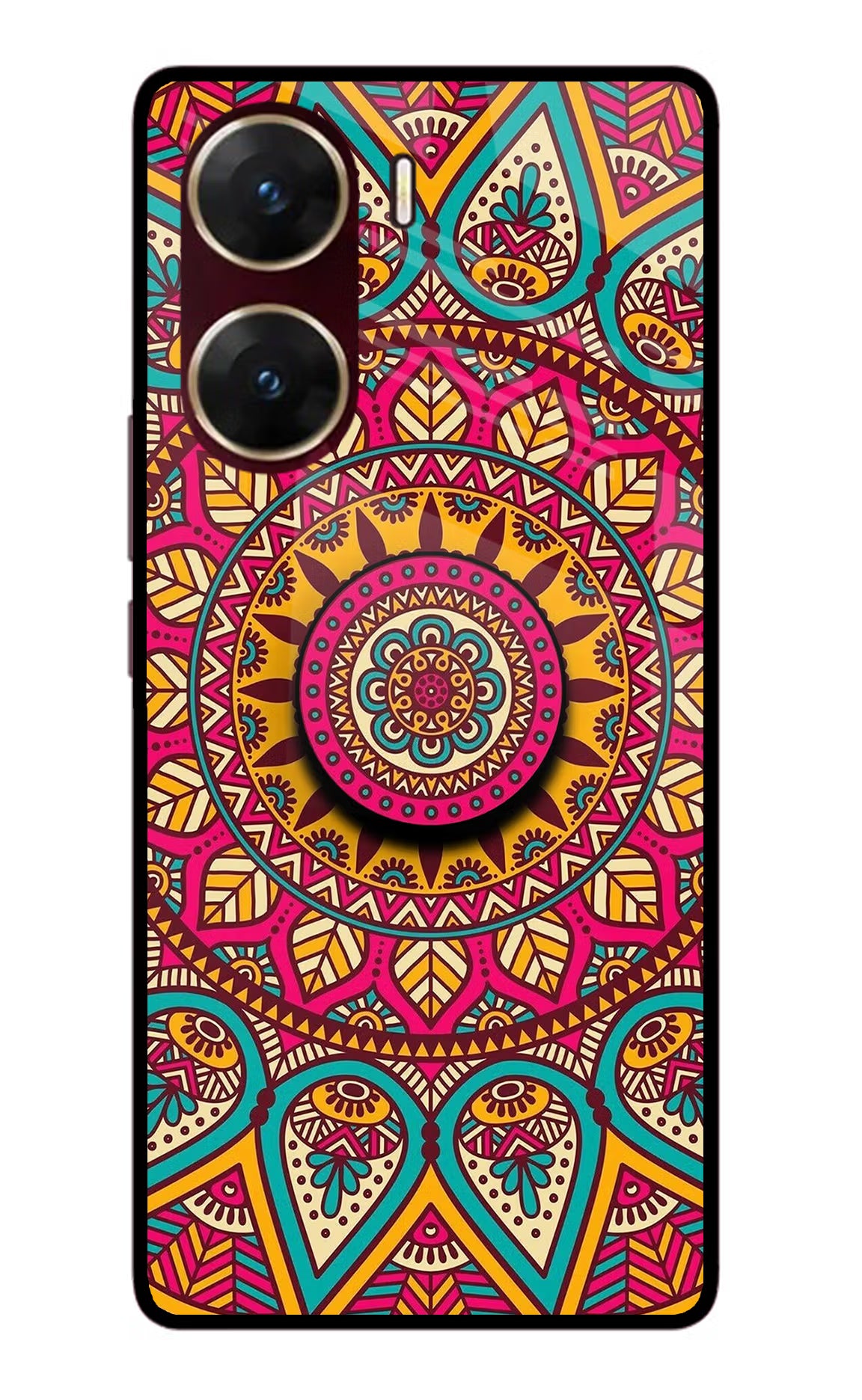Mandala Vivo V29E Glass Case - Mandala Vivo V29E Glass Case Mandala Vivo V29E Glass Case