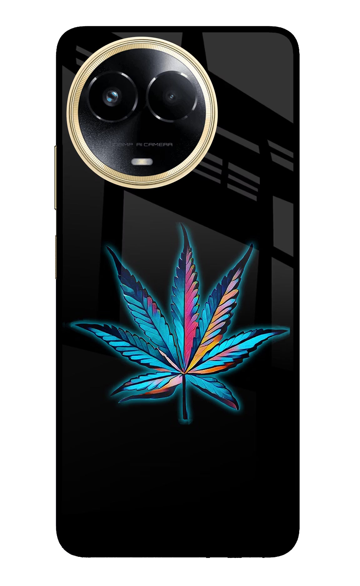 Weed Realme 11 5G/11X 5G/C67 Glass Case - Weed Realme 11 5G/11X 5G/C67 Glass Case Weed Realme 11 5G/11X 5G/C67 Glass Case