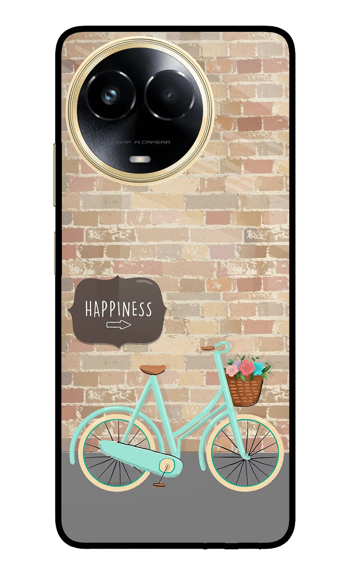 Happiness Artwork Realme 11 5G/11X 5G/C67 Glass Case - Happiness Artwork Realme 11 5G/11X 5G/C67 Glass Case Happiness Artwork Realme 11 5G/11X 5G/C67 Glass Case