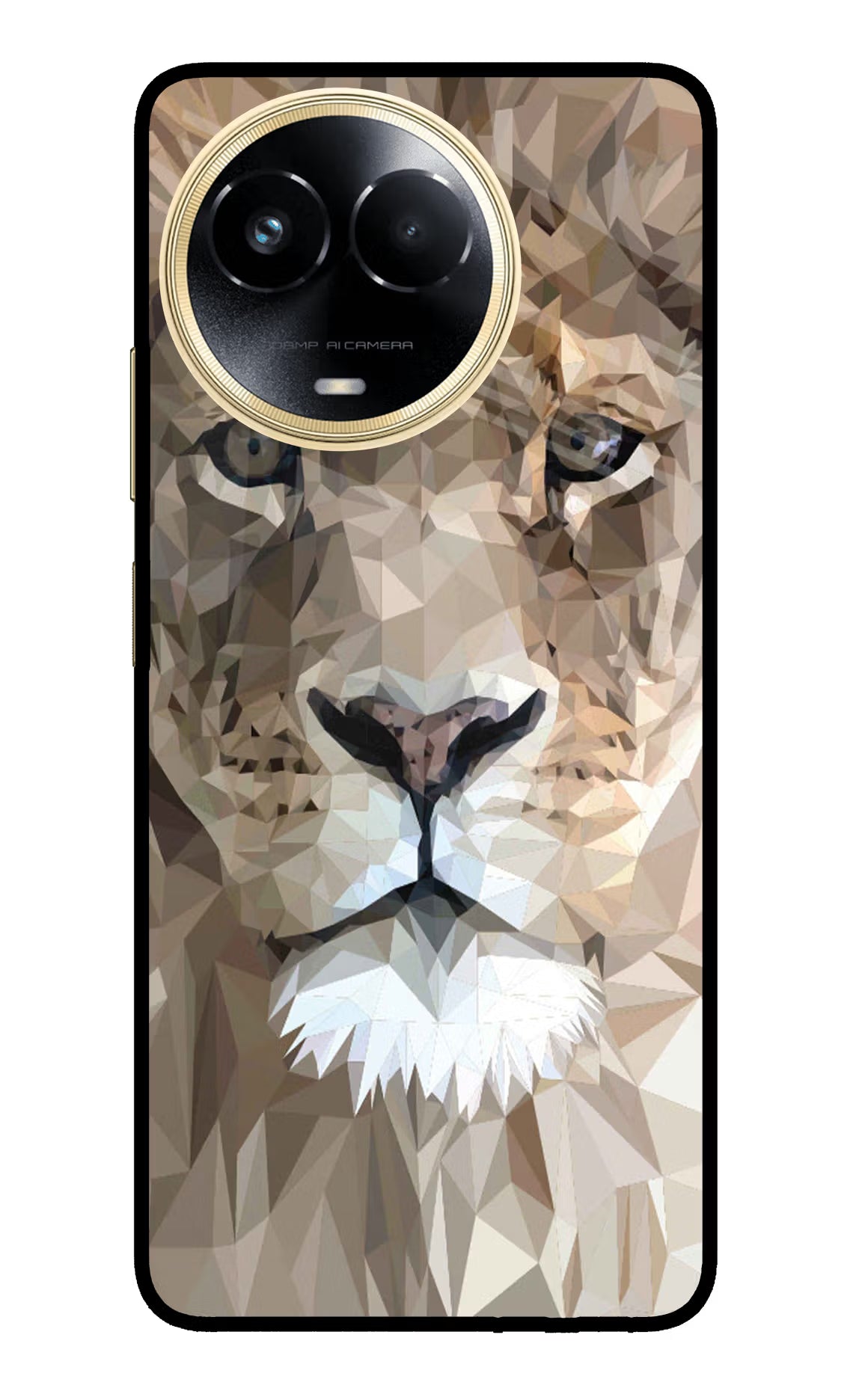 Lion Art Realme 11 5G/11X 5G/C67 Glass Case - Lion Art Realme 11 5G/11X 5G/C67 Glass Case Lion Art Realme 11 5G/11X 5G/C67 Glass Case